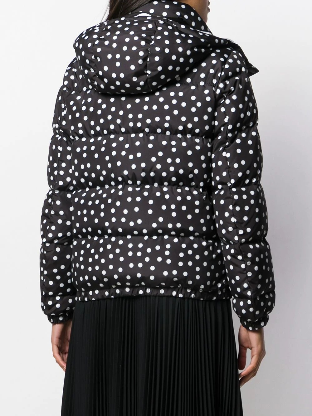 reversible polka dot puffer jacket - 4