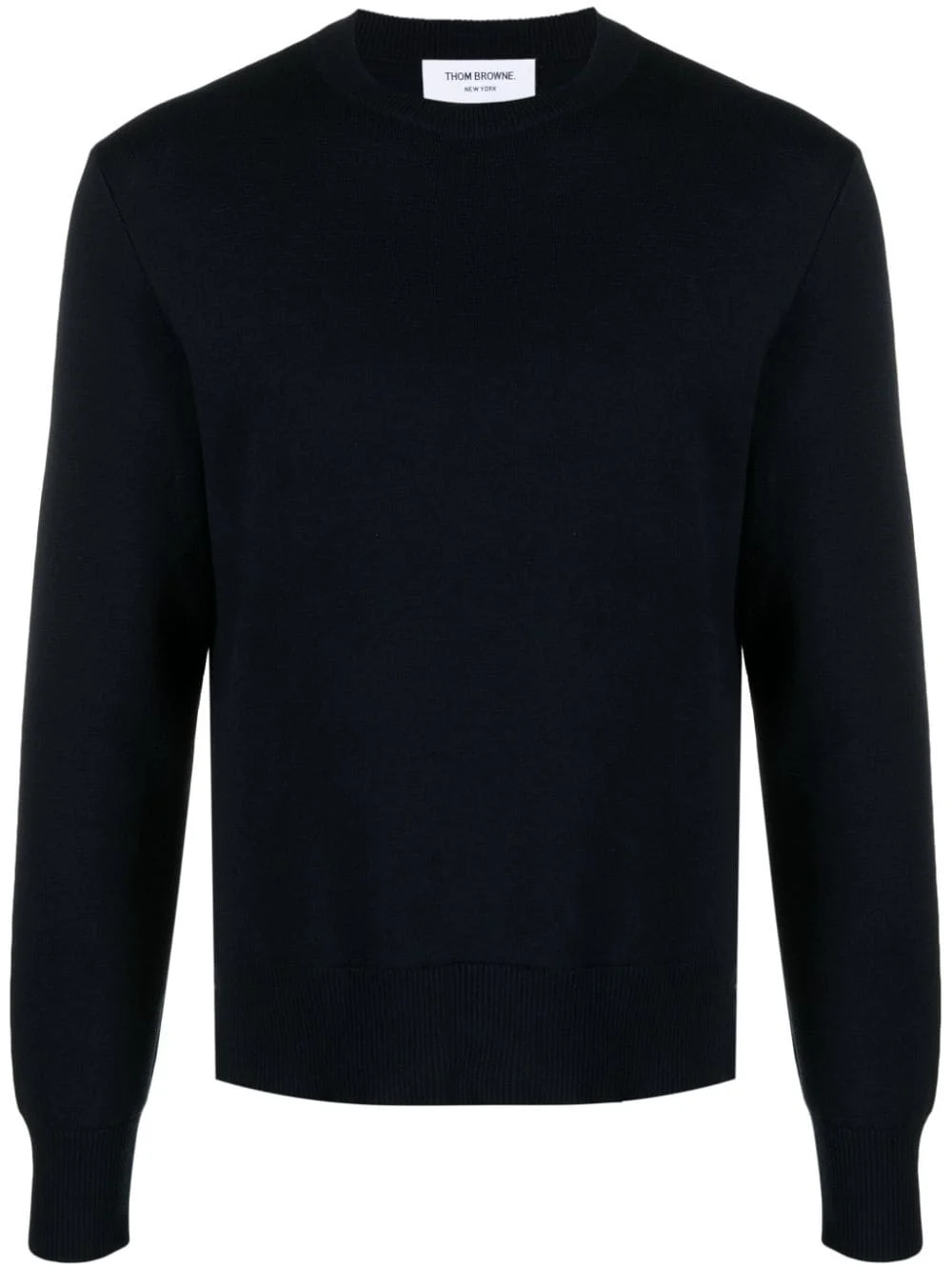 crew-neck cotton jumper - 1