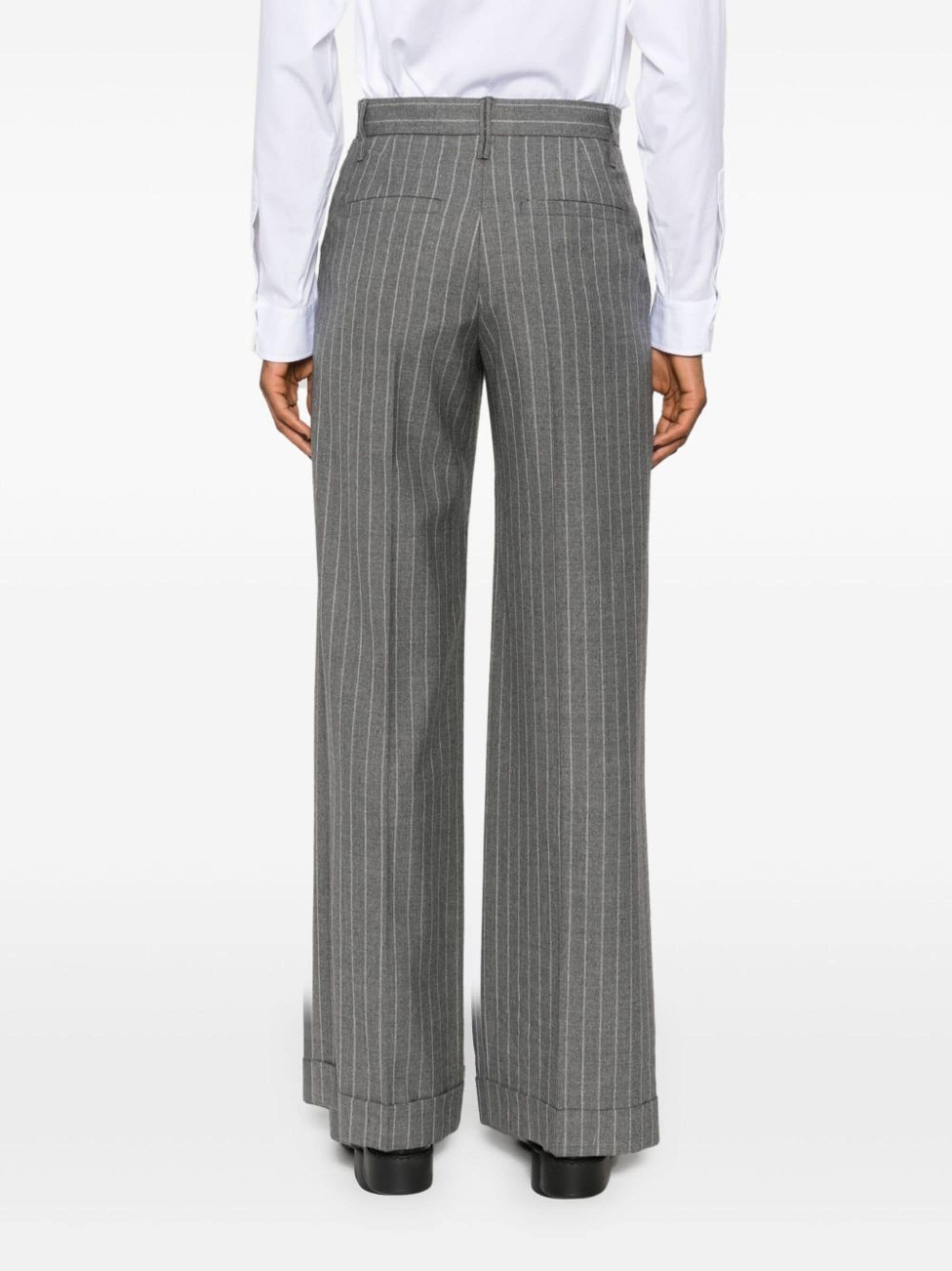 striped tailored trousers - 4