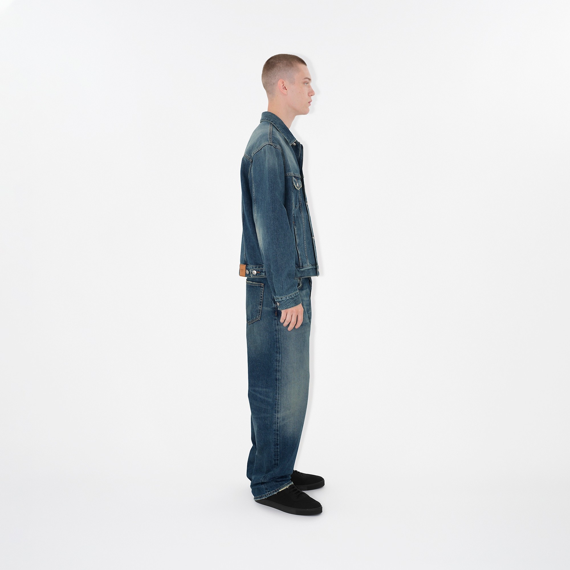 Washed Japanese Denim Jeans - 3