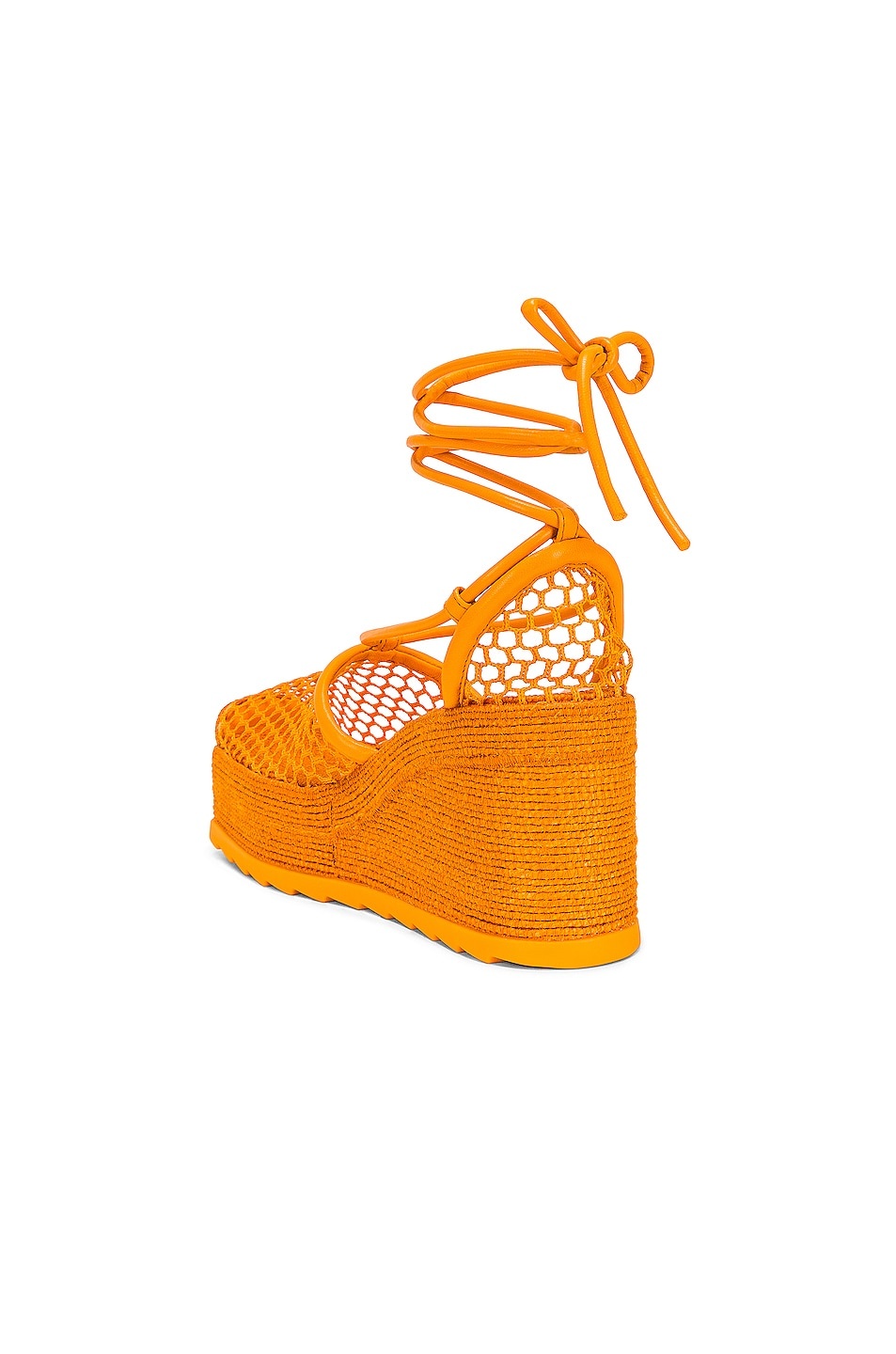 Stretch Lace Up Espadrilles - 3