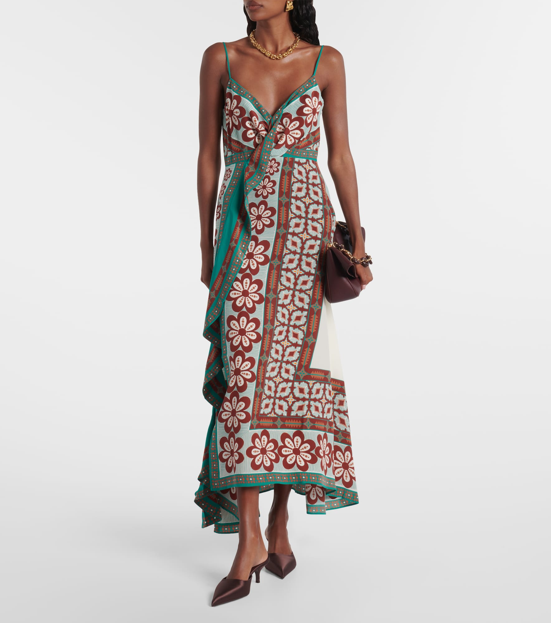 Turn Around silk crêpe de chine maxi dress - 2