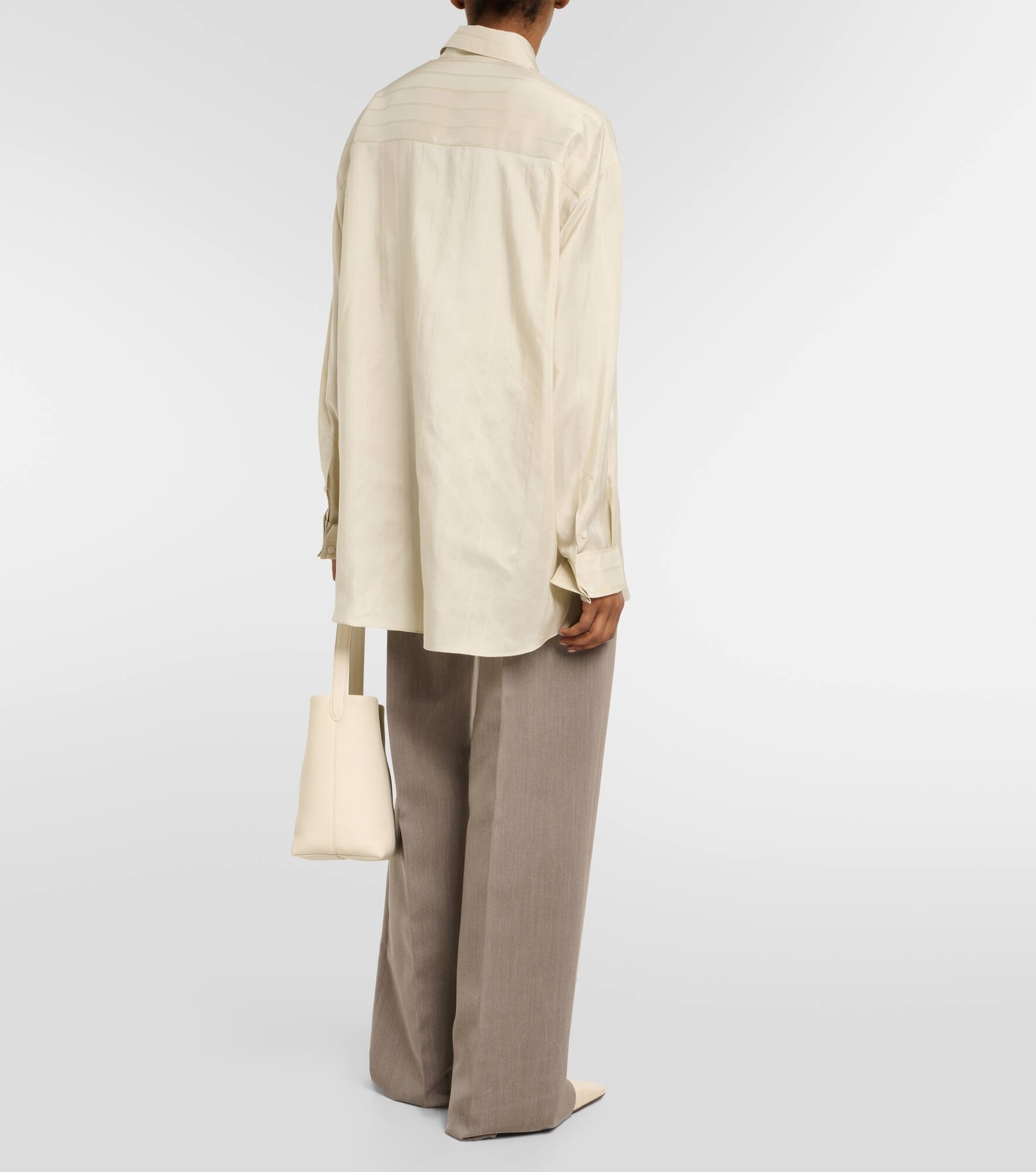 Nomoon jacquard silk poplin shirt - 3