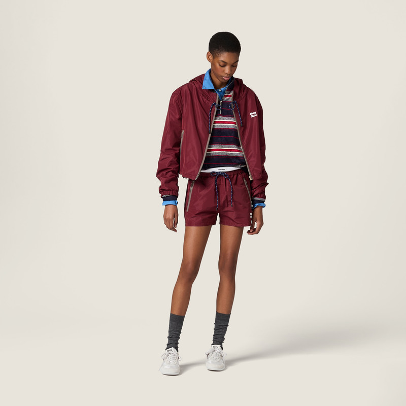 Miu Miu Technical fabric shorts outlook