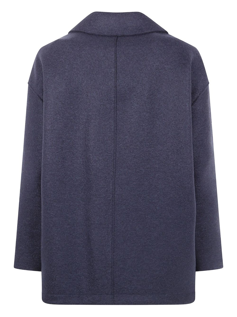 double-breasted wool coat - 2