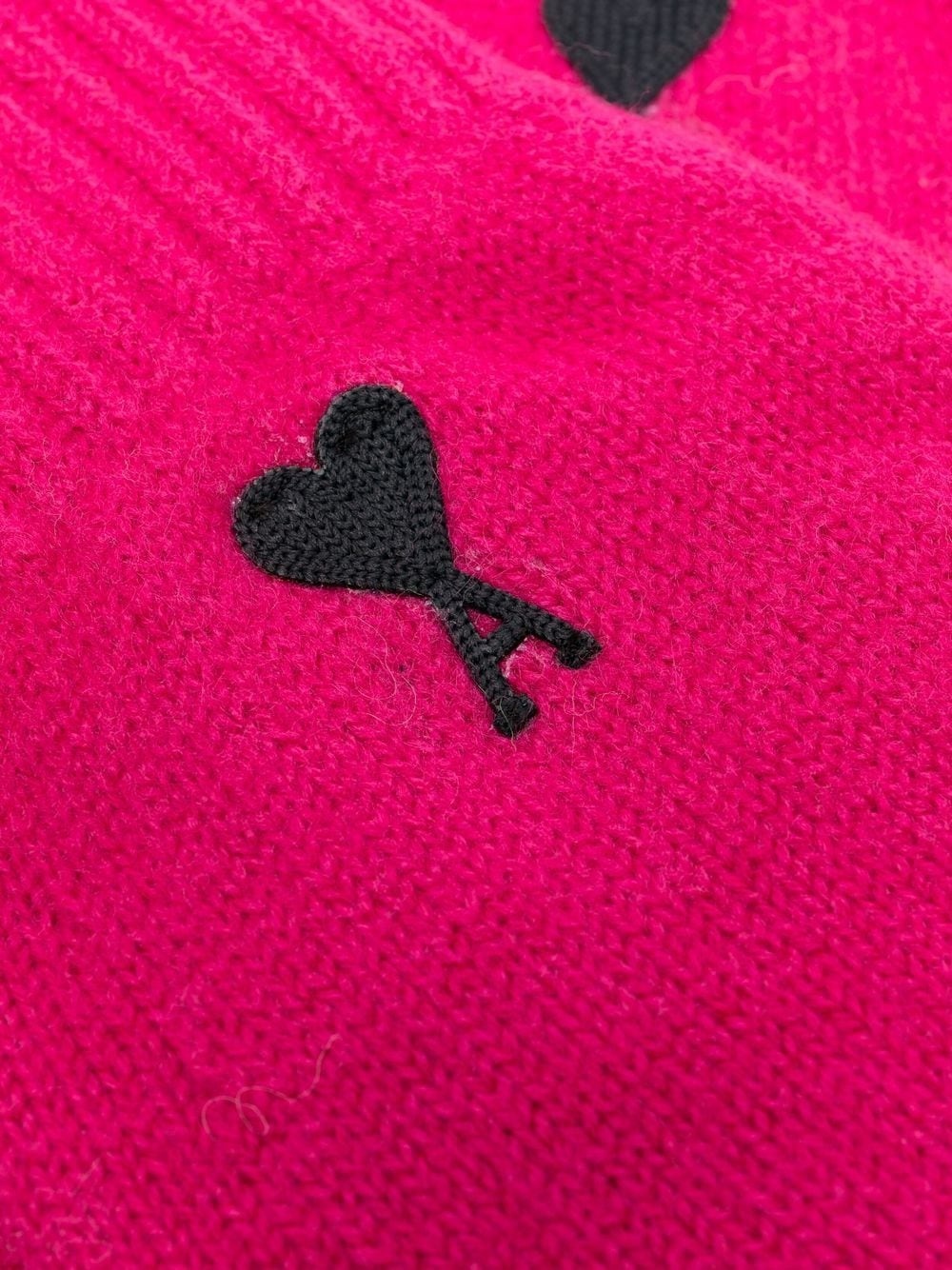 logo-embroidered merino gloves - 2