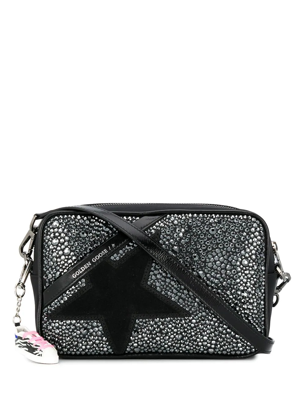 crystal-embellished cross-body bag - 1