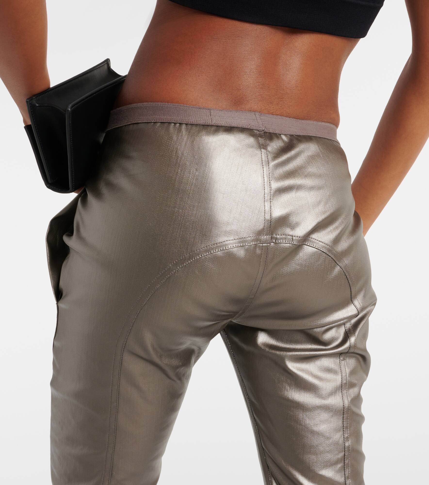 Metallic denim leggings - 6
