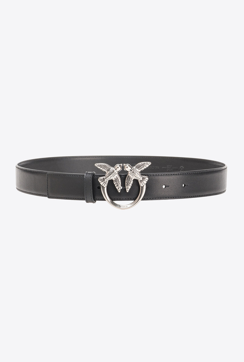 LOVE BIRDS LEATHER BELT 3CM 1