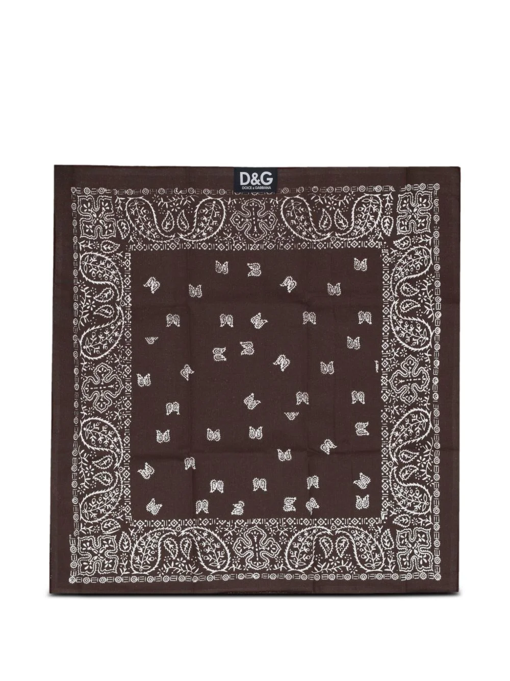 paisley-print square scarf - 1