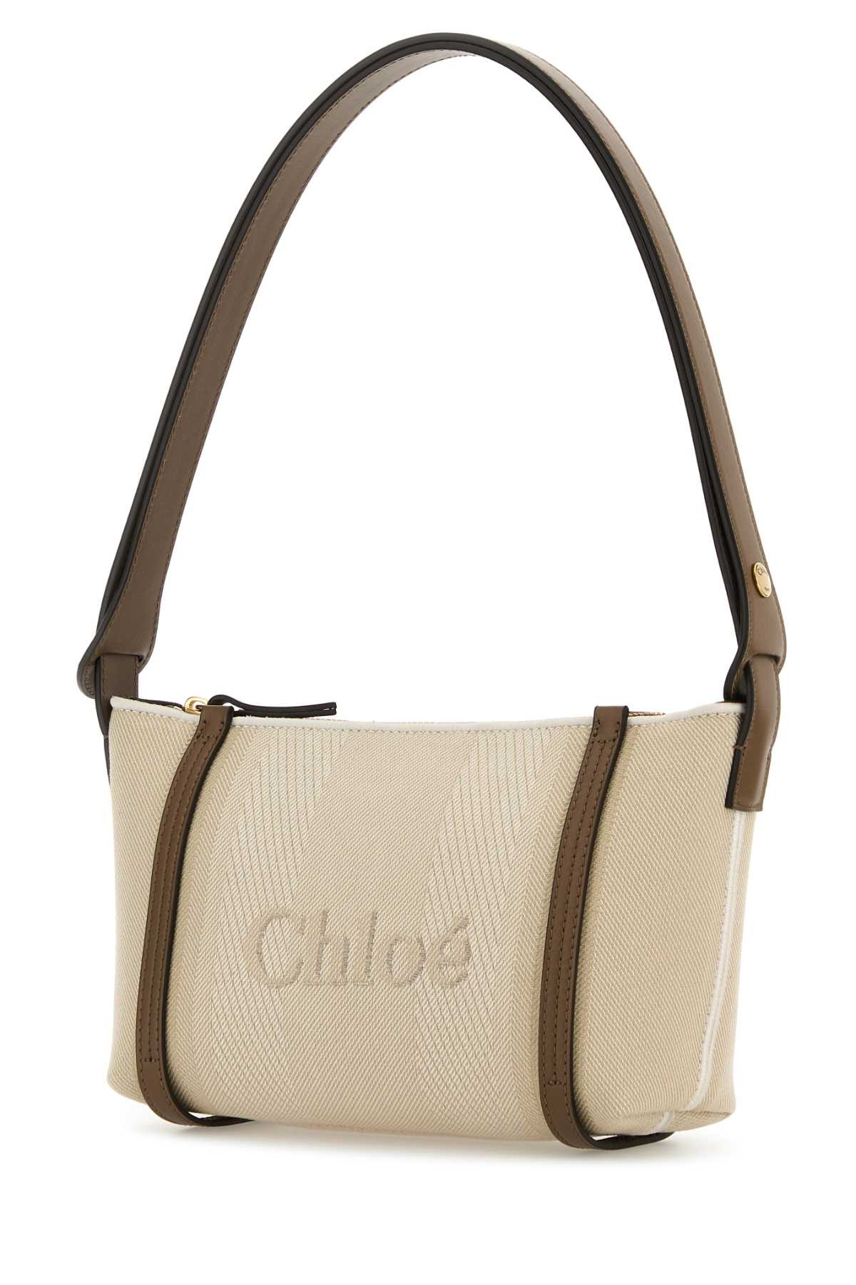 Chloe Women Sand Canvas Carry Shoulder Bag - 2