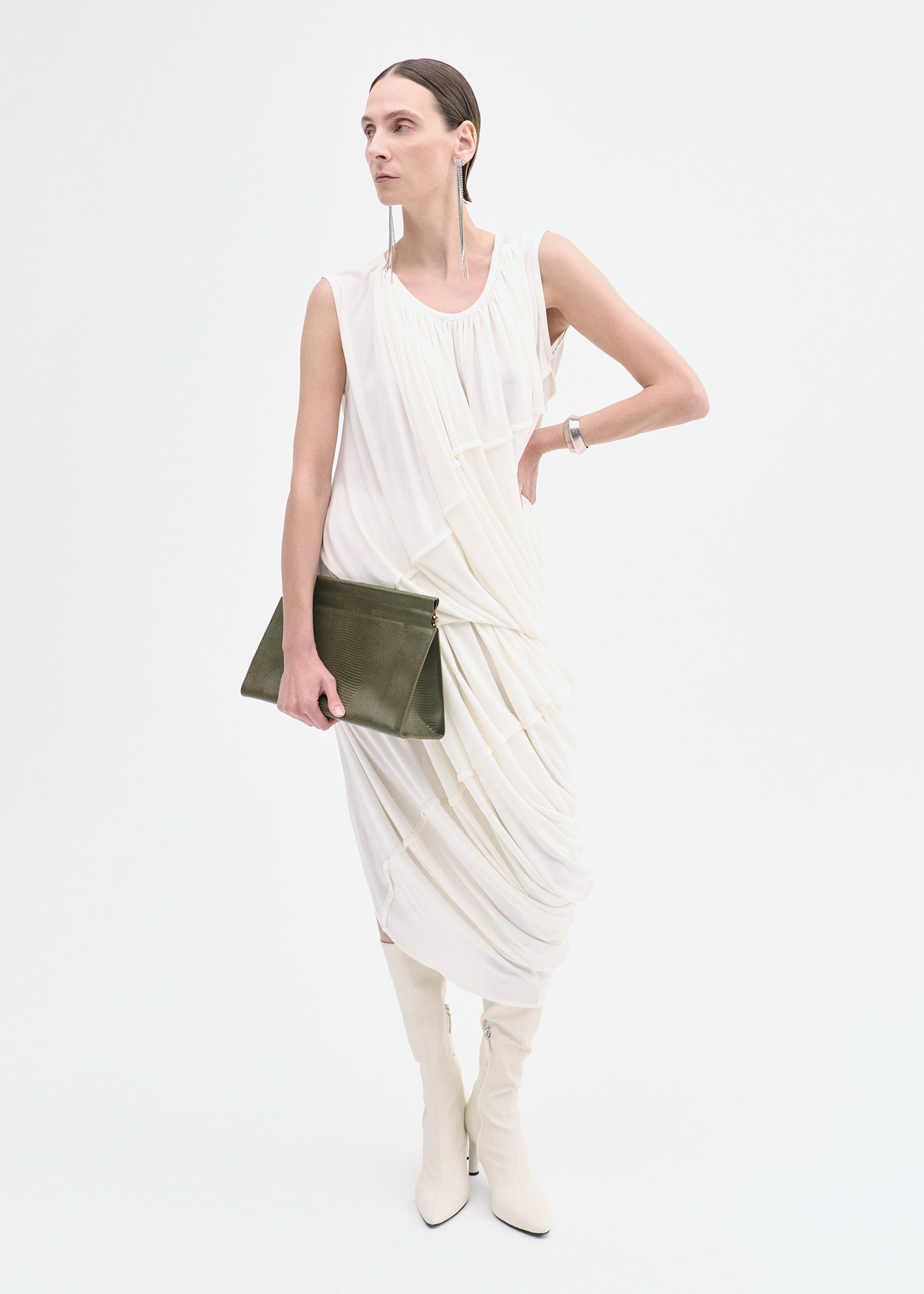 Draped Top in Viscose Jersey - 4