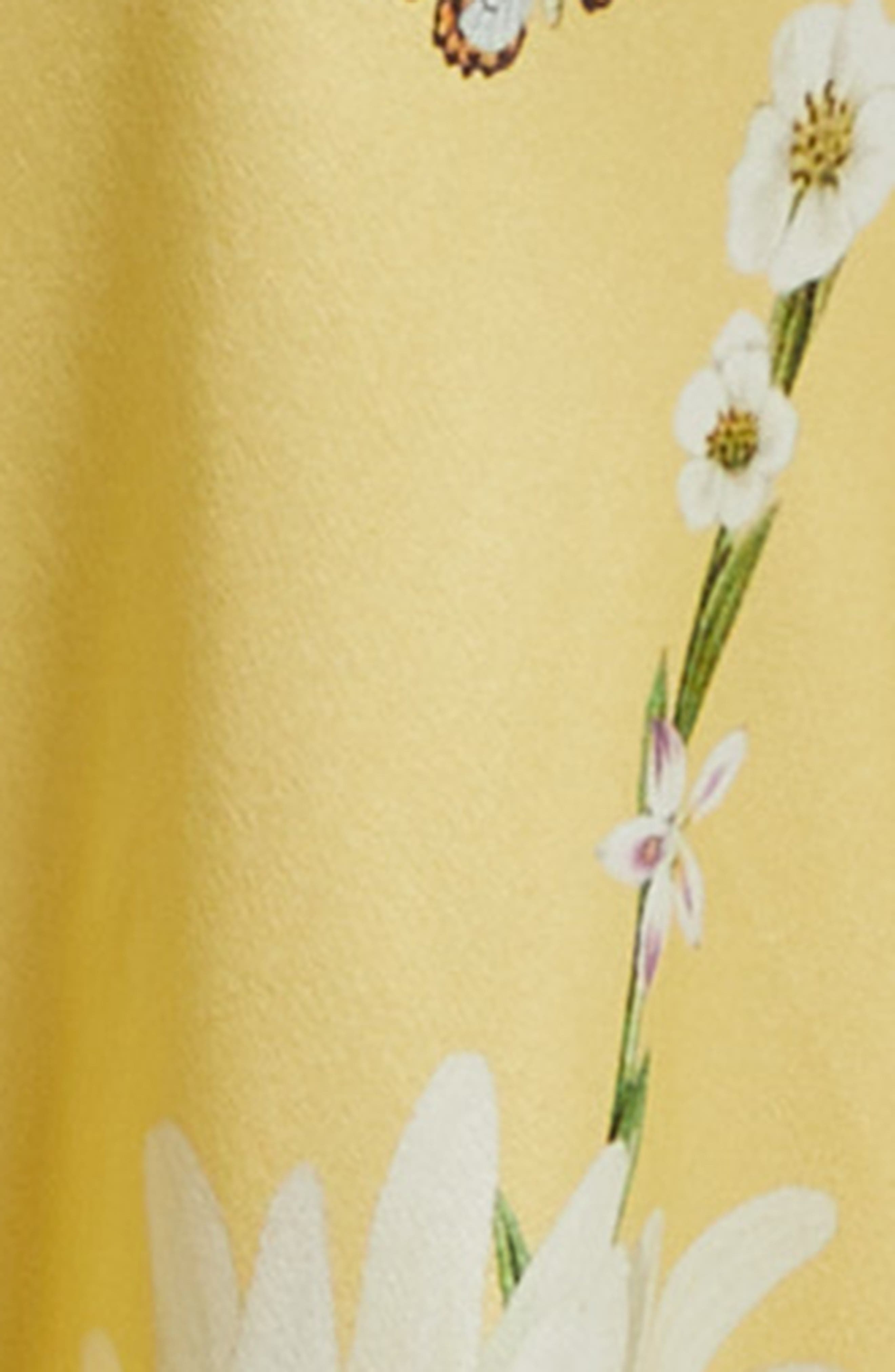 Camilla Chain Detail Bias Cut Silk Charmeuse Slipdress in Daisy Chains at Nordstrom - 6