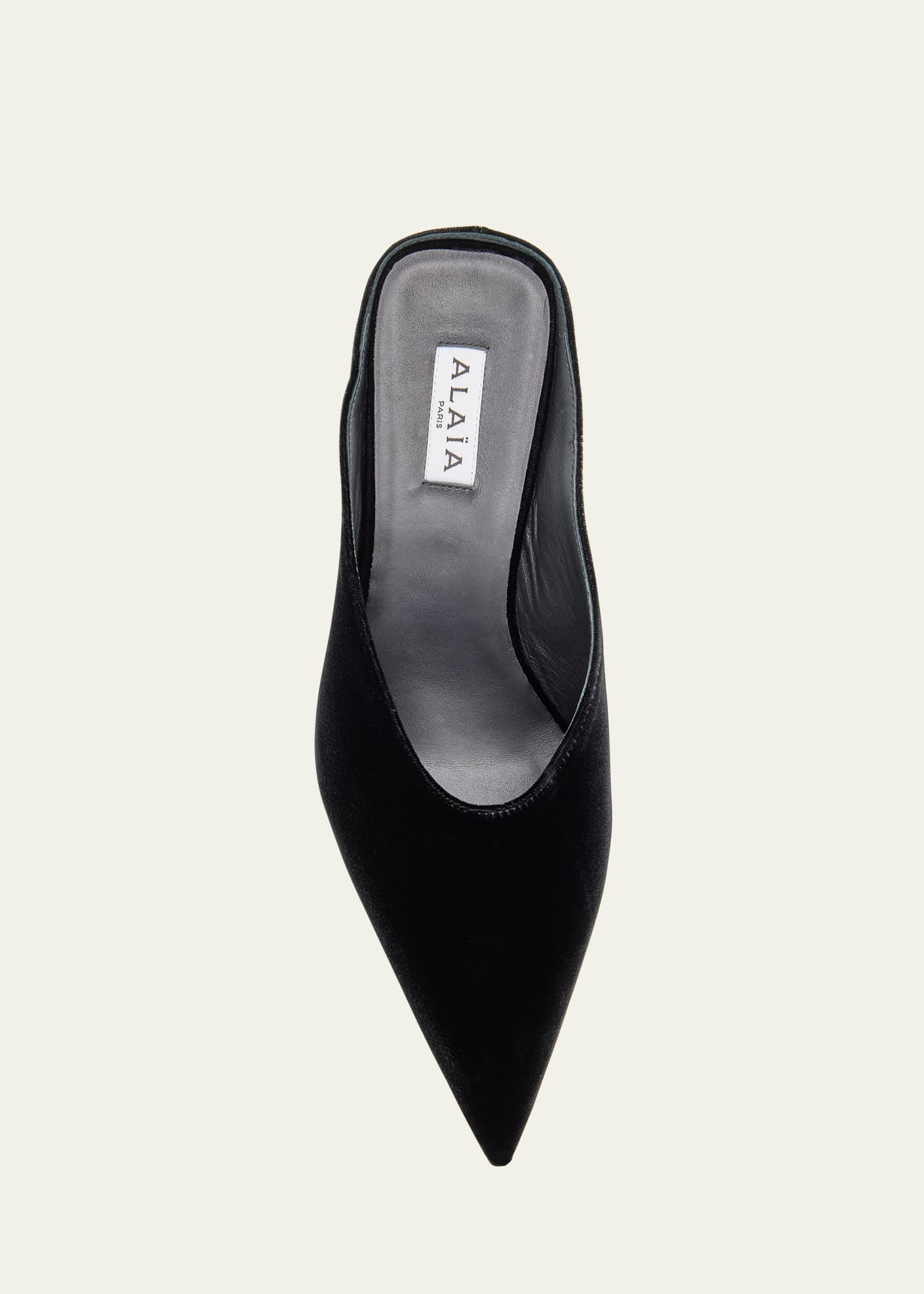 Cube Velvet Wedge Mules - 3