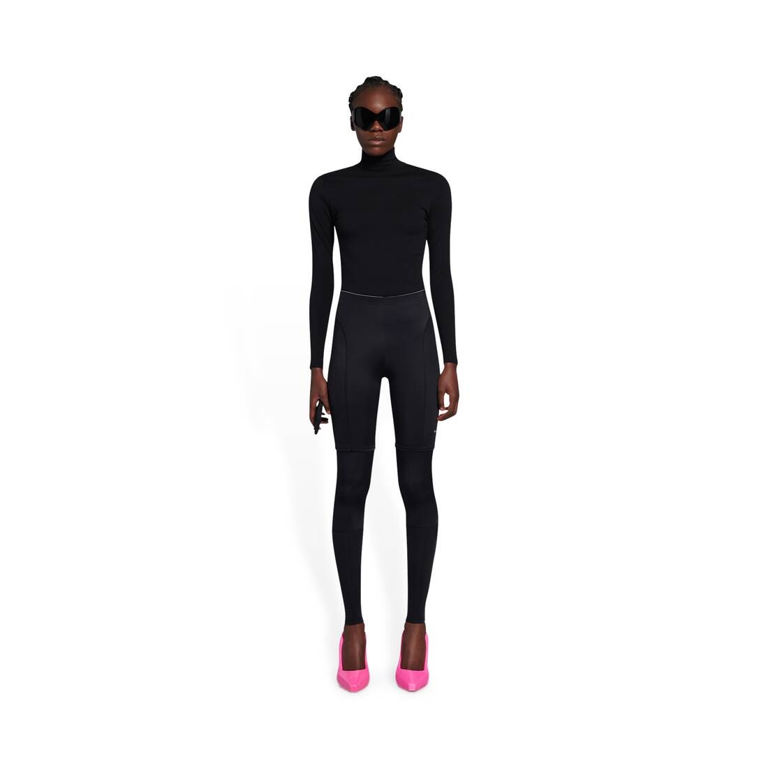 Trompe-l'oeil Leggings in Black - 3