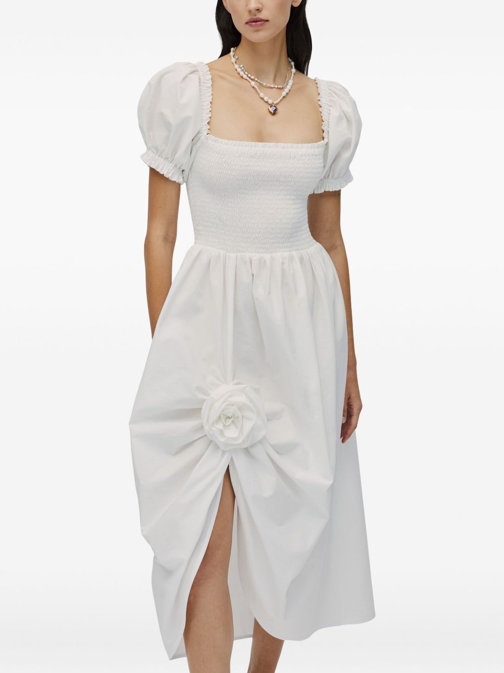 cotton midi dress - 4