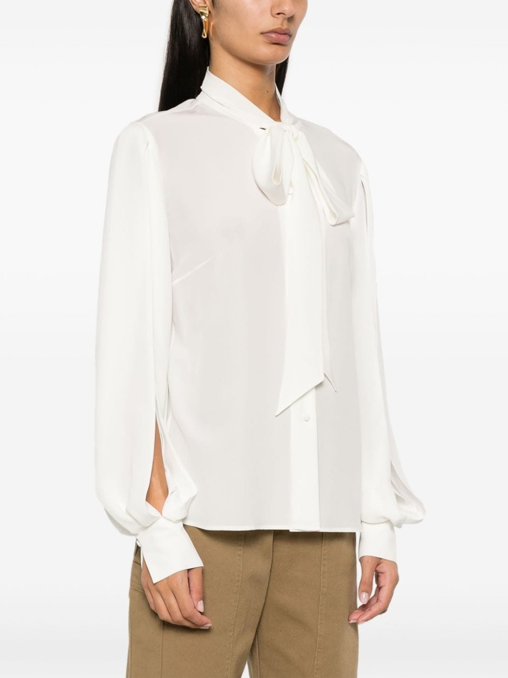 pussy-bow blouse - 3