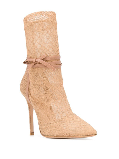 Gianvito Rossi Rochelle 110mm fishnet boots outlook