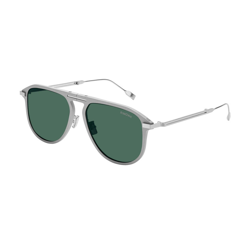 Eyewear Pilot Foldable Matte Silver Sunglasses 4
