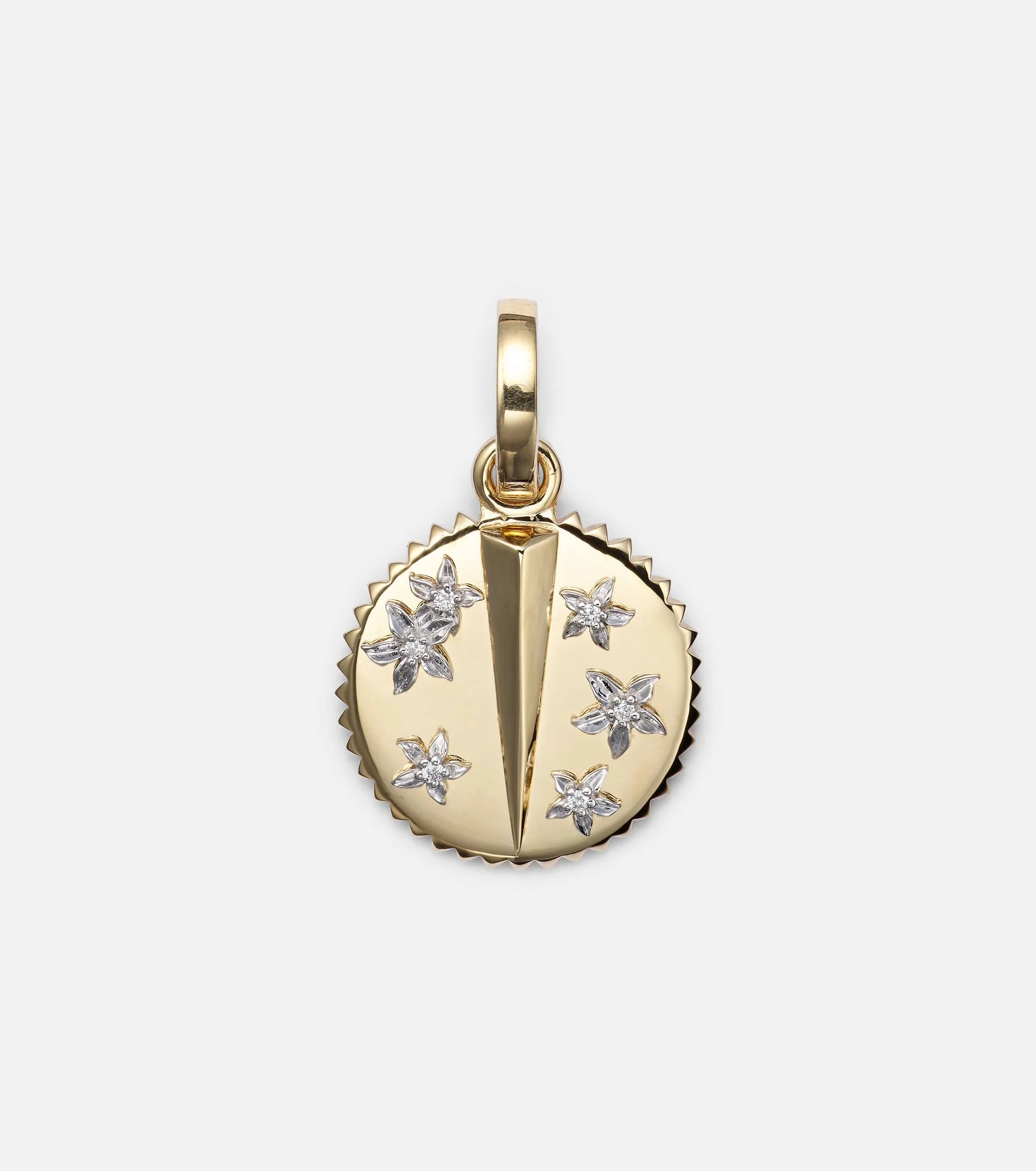 Resilience 18kt gold pendant necklace with diamonds - 1