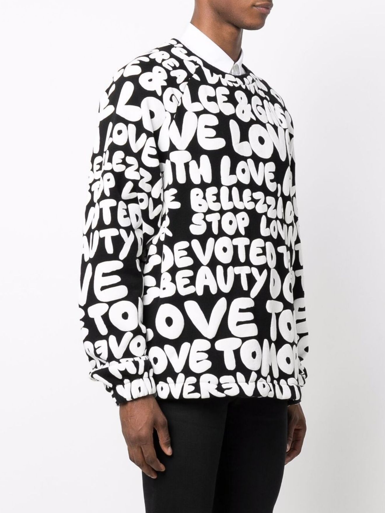 logo-print crew-neck sweatshirt - 3