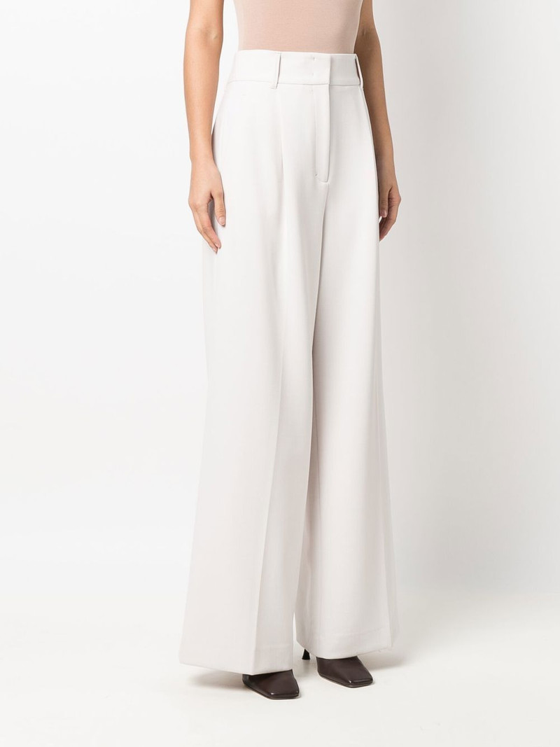 high-waisted flared leg trousers 3