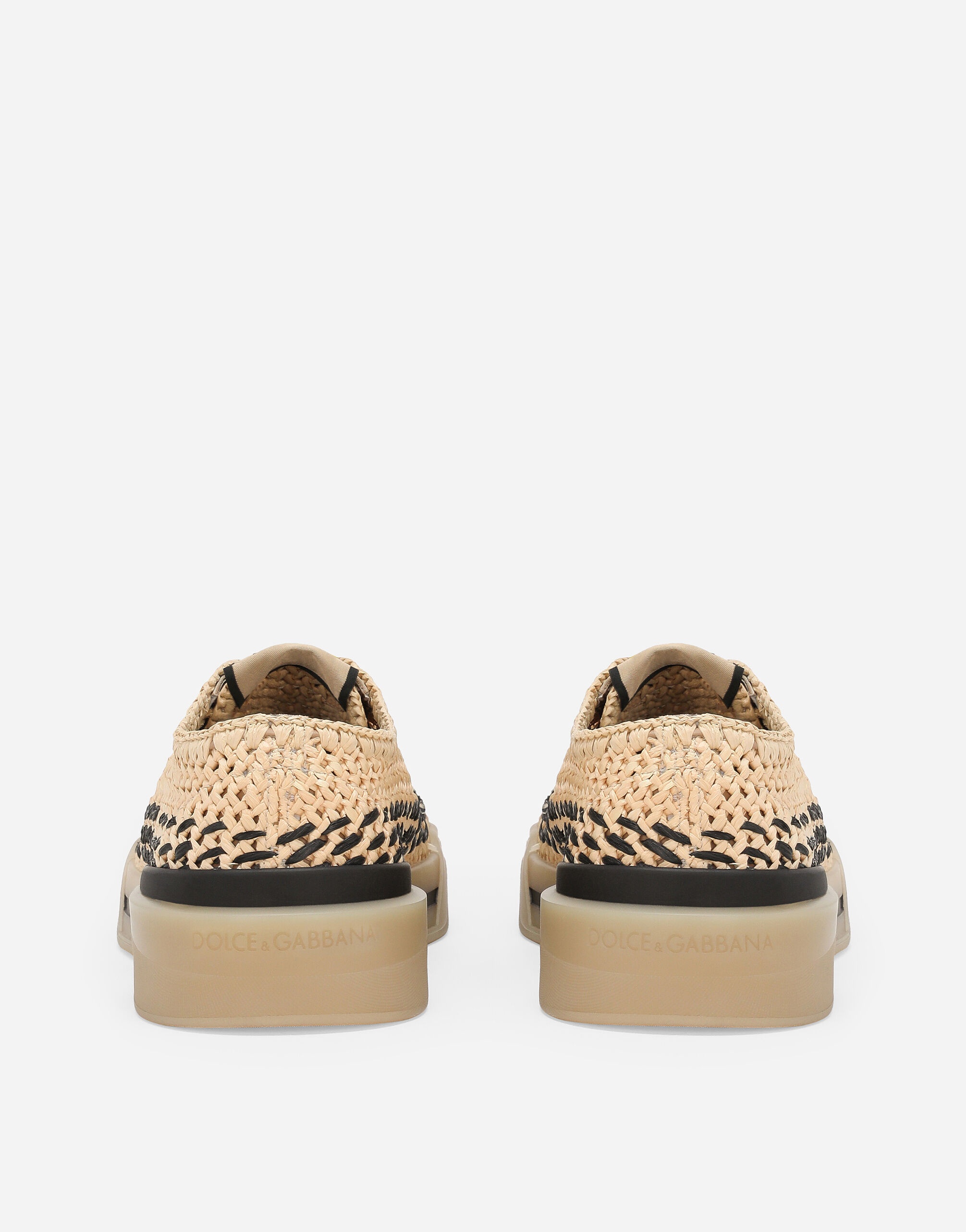 Macramé raffia New Roma sneakers - 3