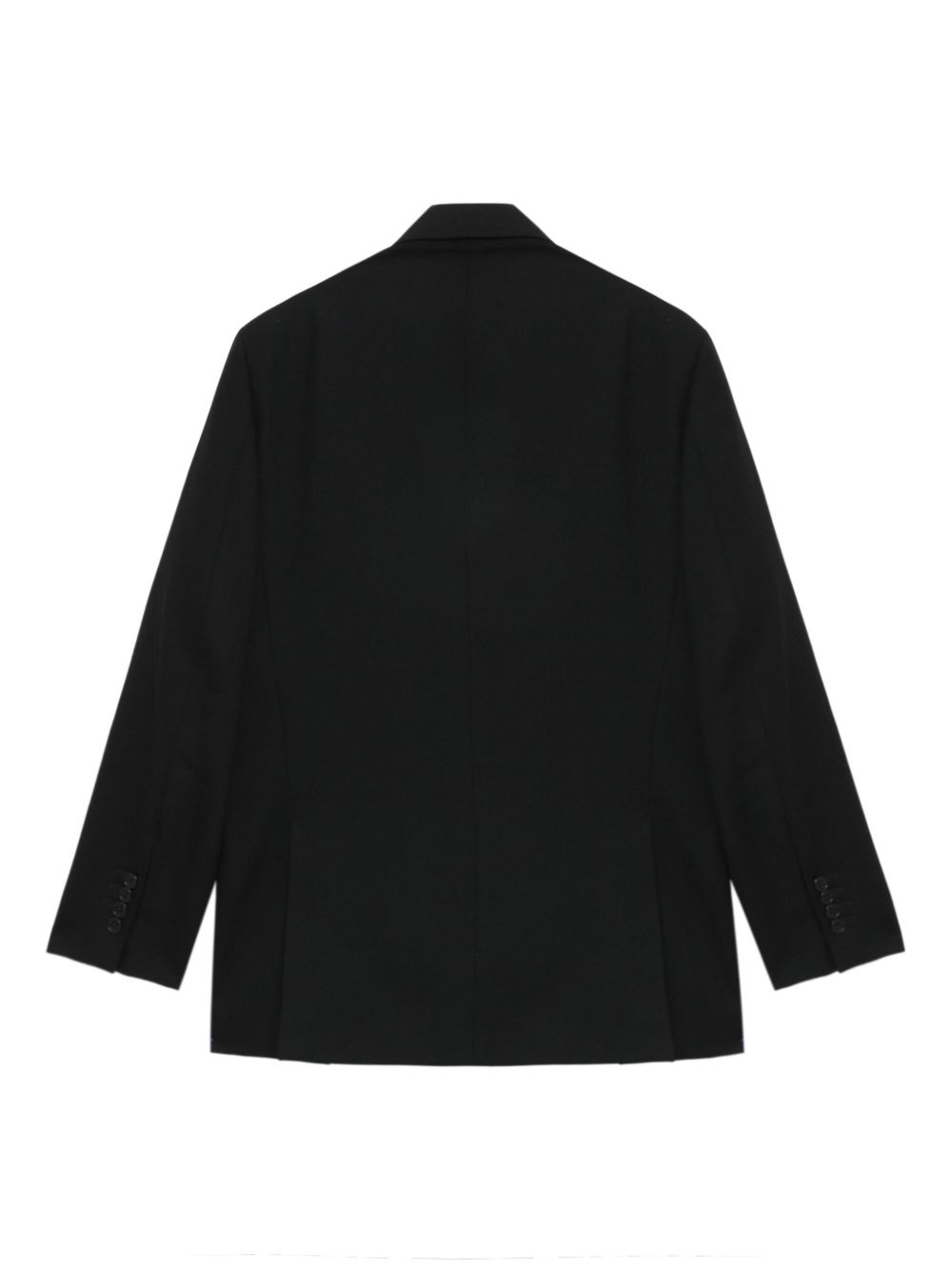 single-breasted wool blazer - 6