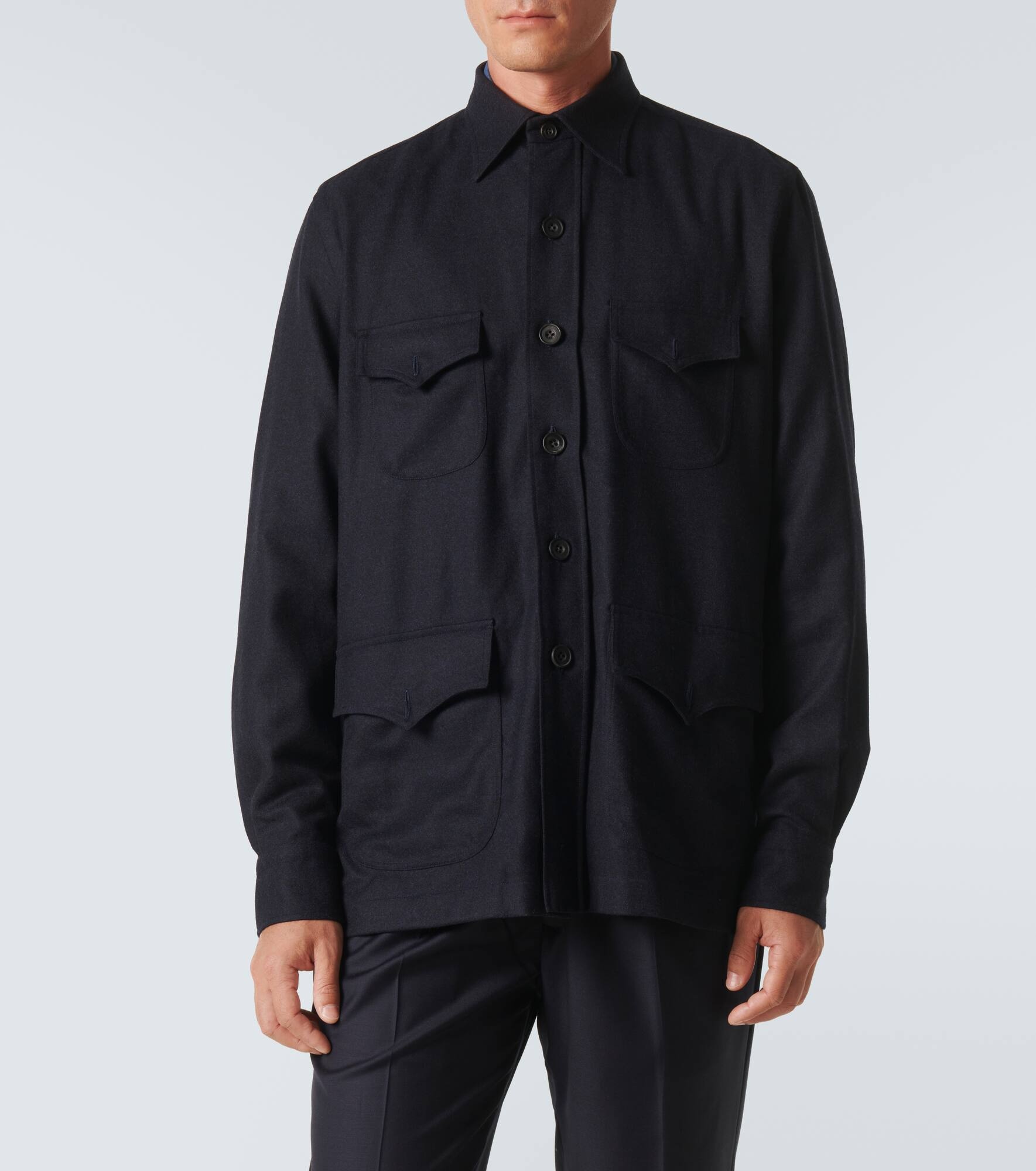 Wool overshirt - 3