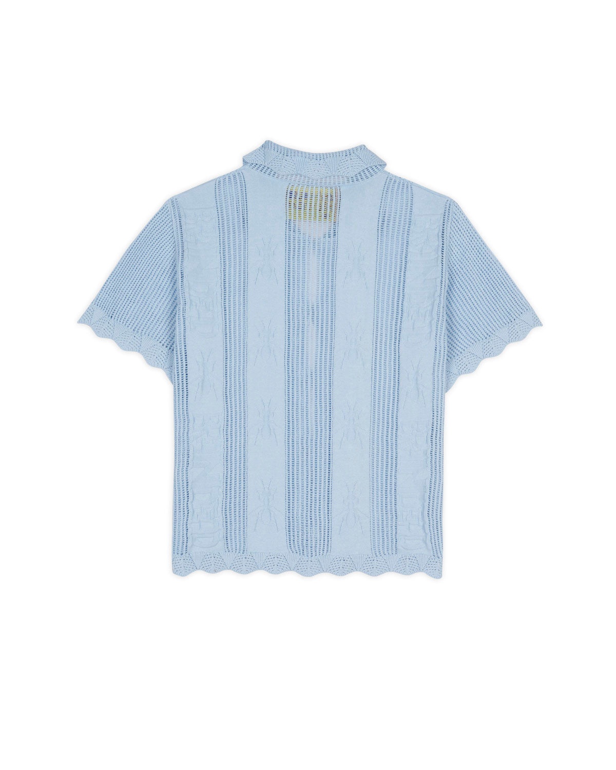 Translucent Doily Top - Light Blue - 2