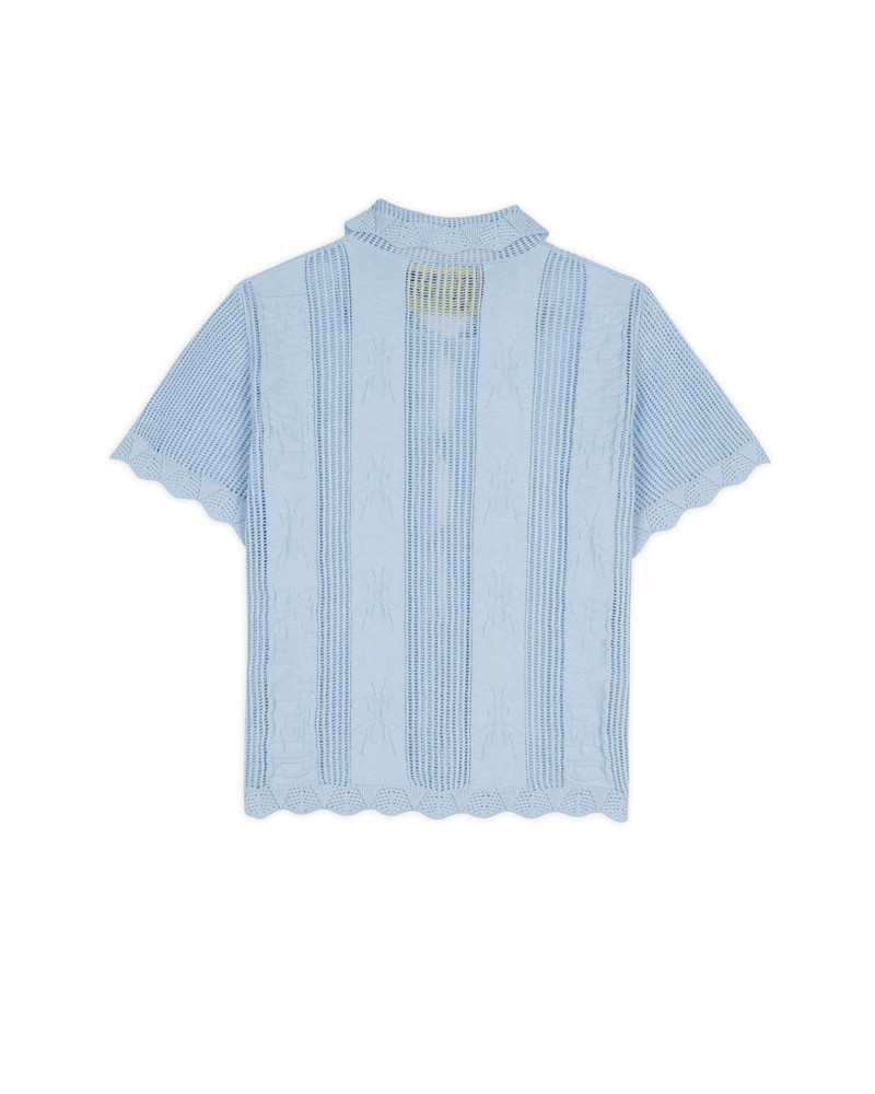 BRAIN DEAD Translucent Doily Top - Light Blue outlook