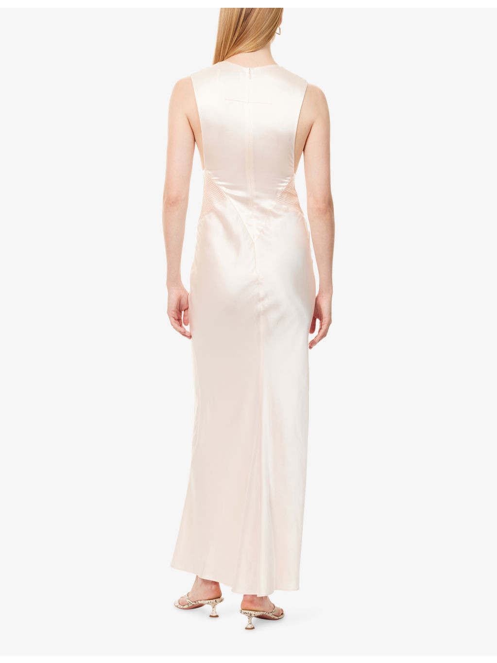 Alix V-Neck Silk Gown - 4