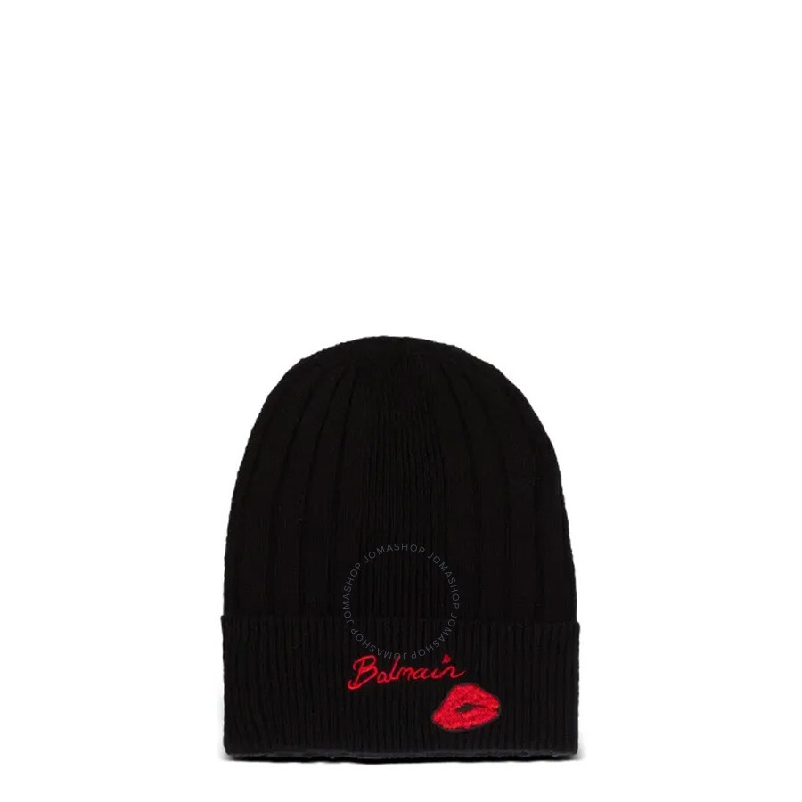 Balmain Logo-Embroidered Beanie - 1