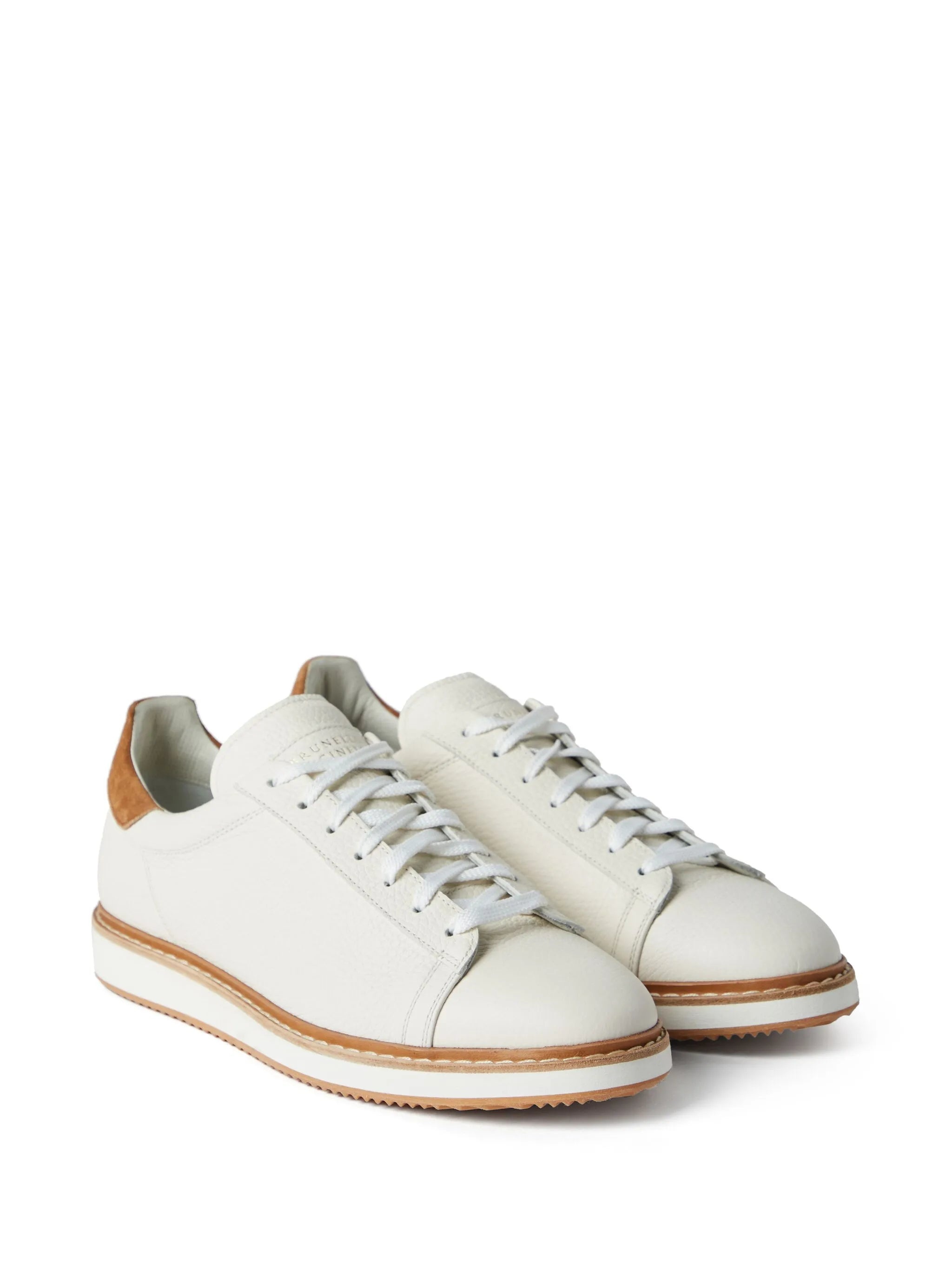 Brunello Cucinelli Contrast-trimmed Low-top Sneakers - 3