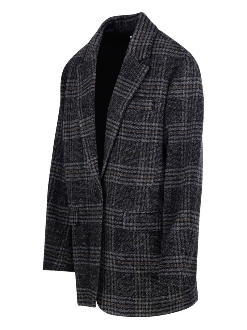 checked single-breasted blazer 3