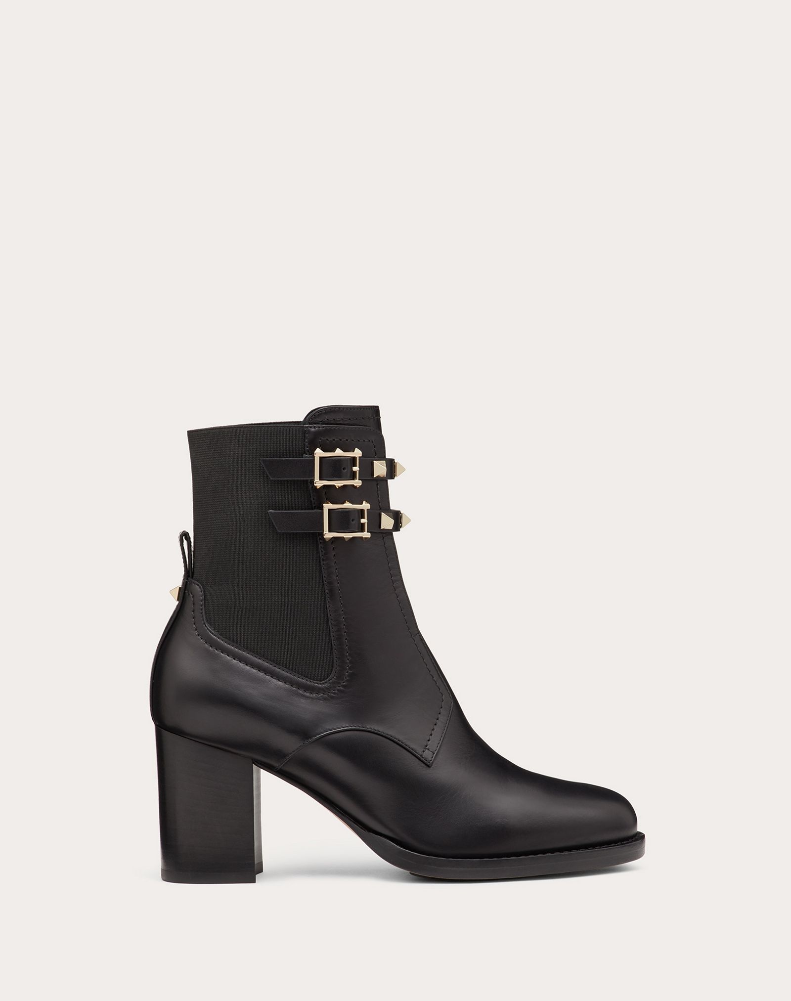 Rockstud Calfskin Ankle Boot 70 mm - 1