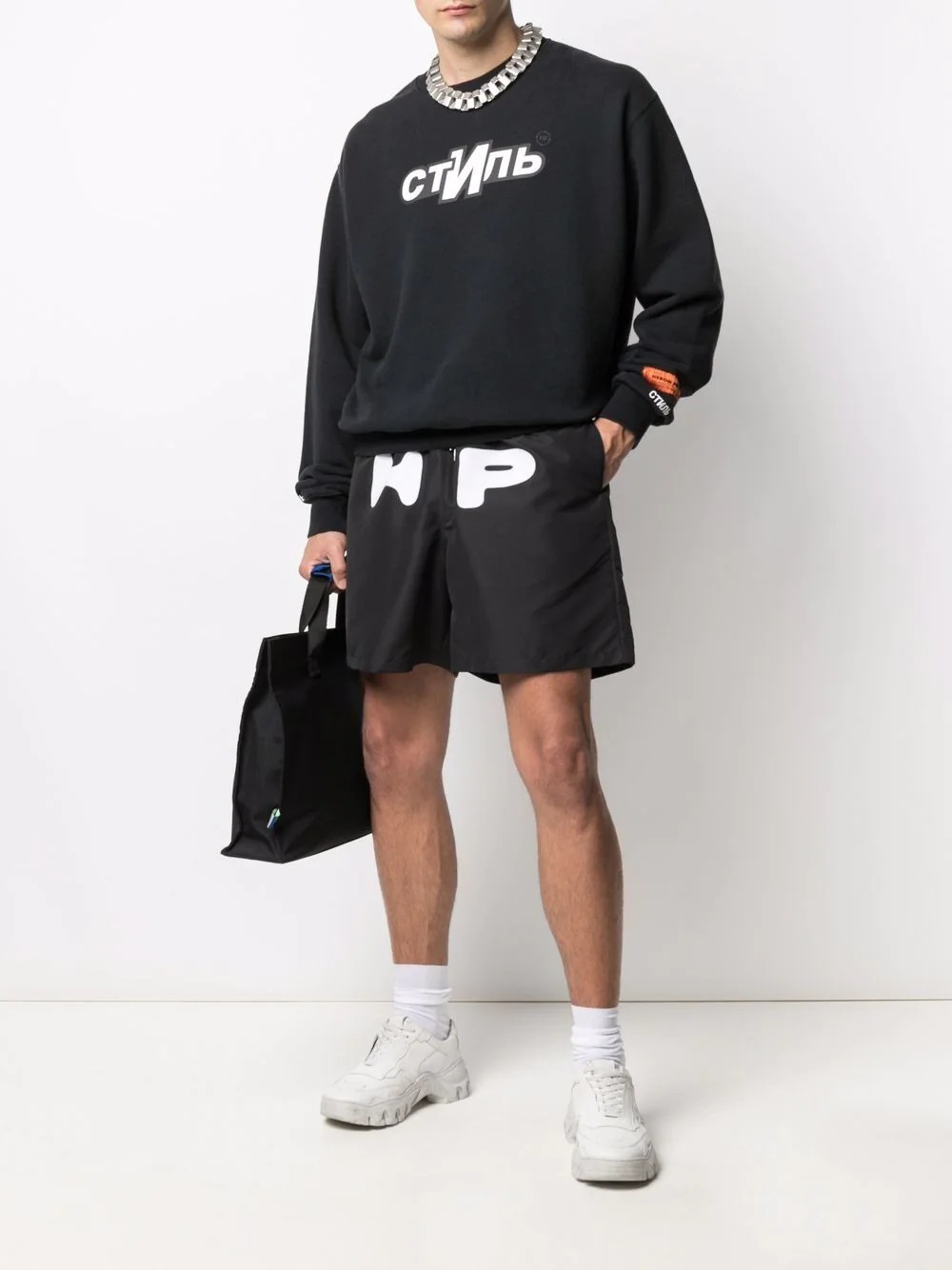 logo-print crew-neck sweatshirt - 2