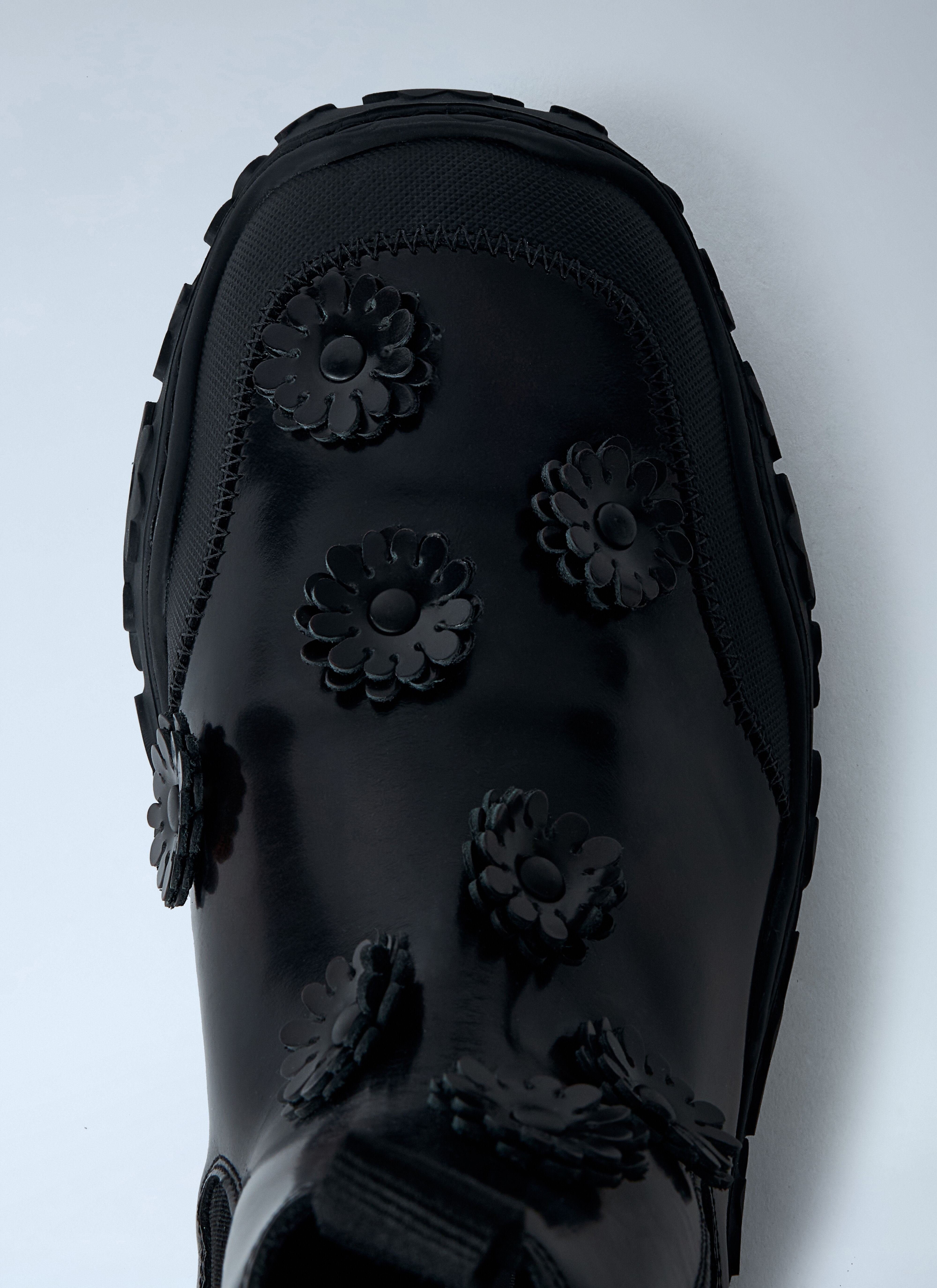 Flower Embellished Boots - 6