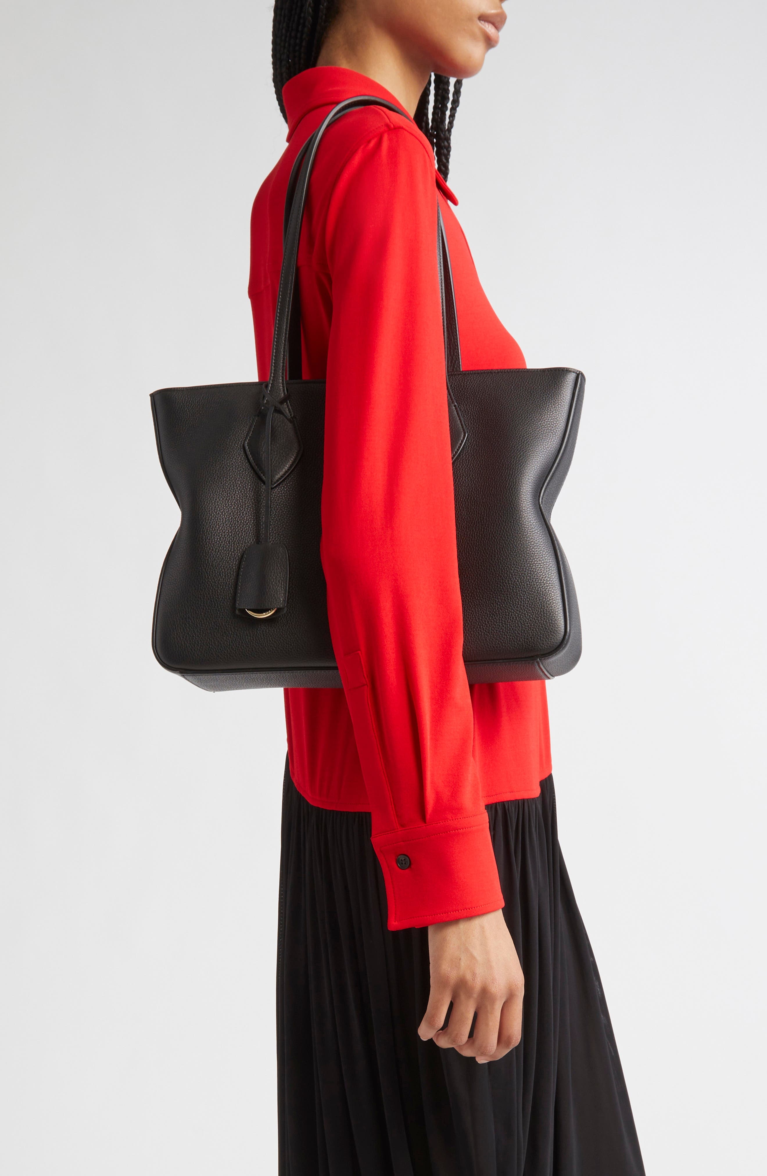 FERRAGAMO Small Star Leather Tote Bag in Nero Nero at Nordstrom - 3