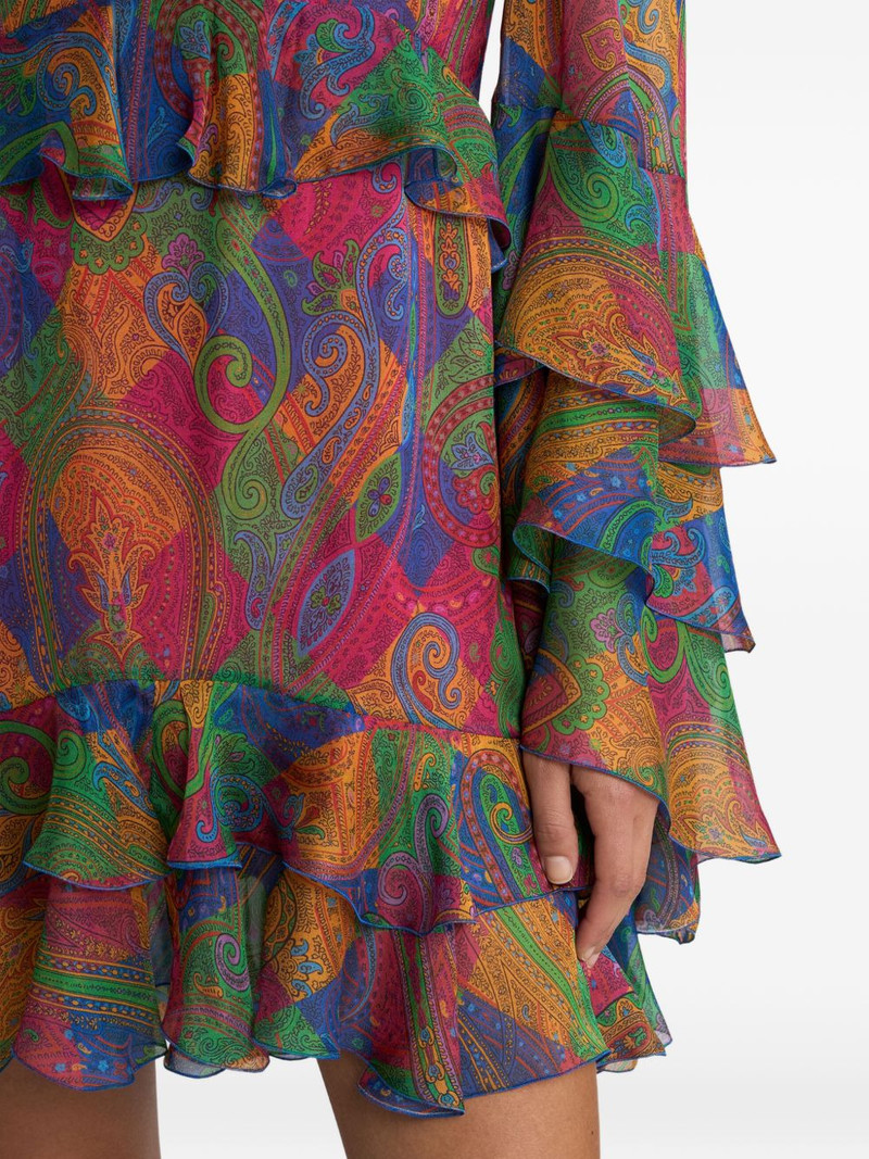 geometric paisley-motif mini dress 4