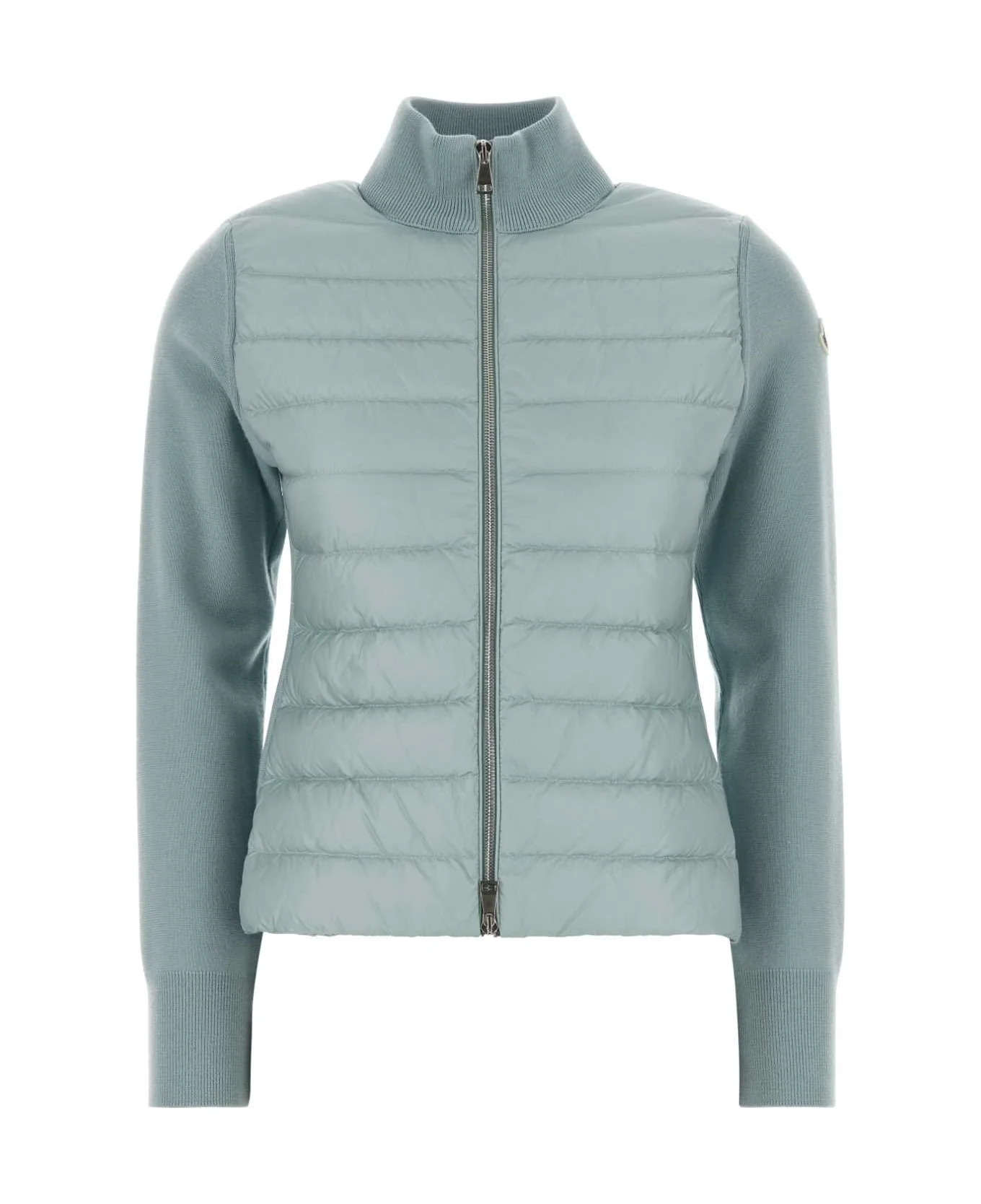 Pastel Light Blue Nylon Down Jacket - 1