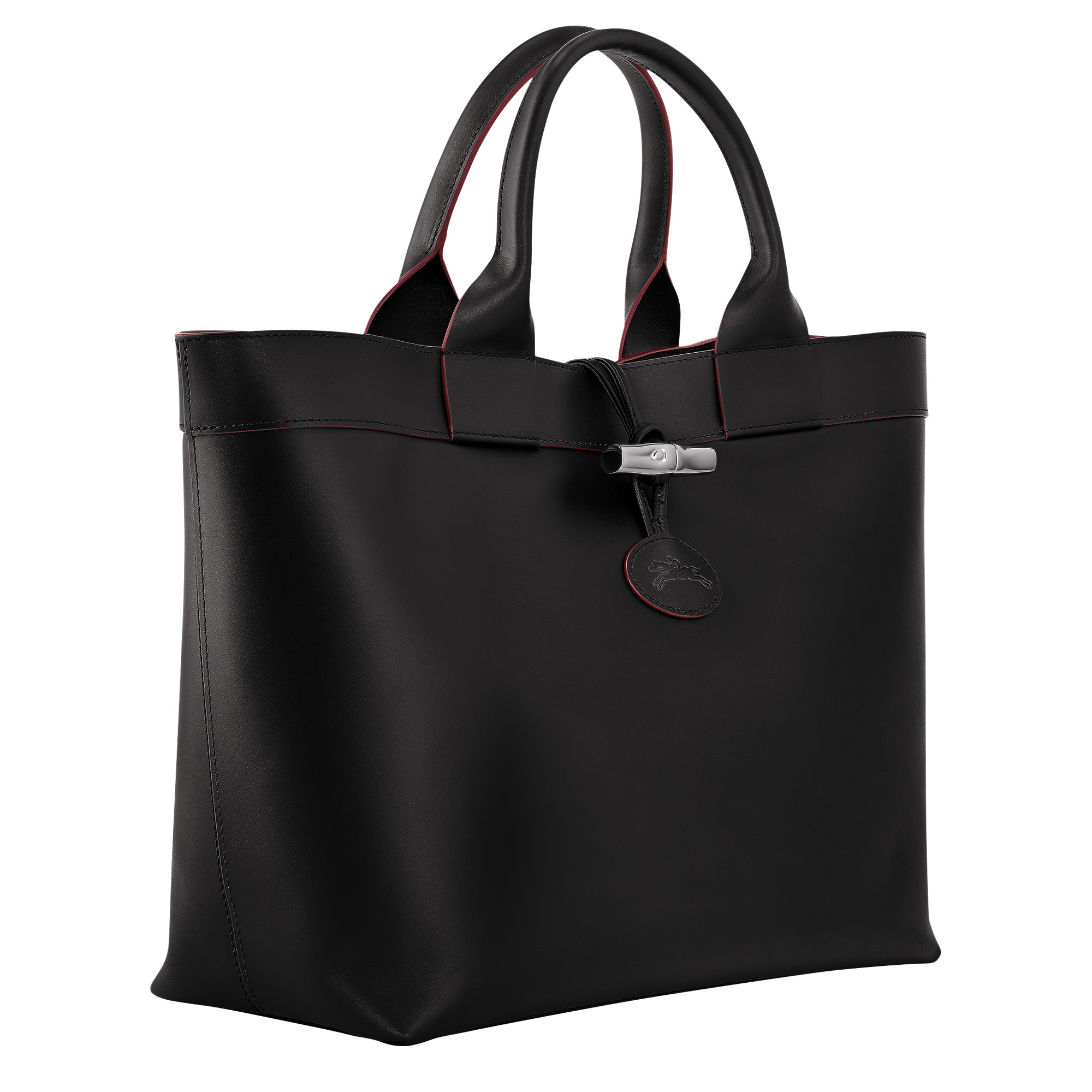 Le Roseau L Tote bag Black - Leather - 3