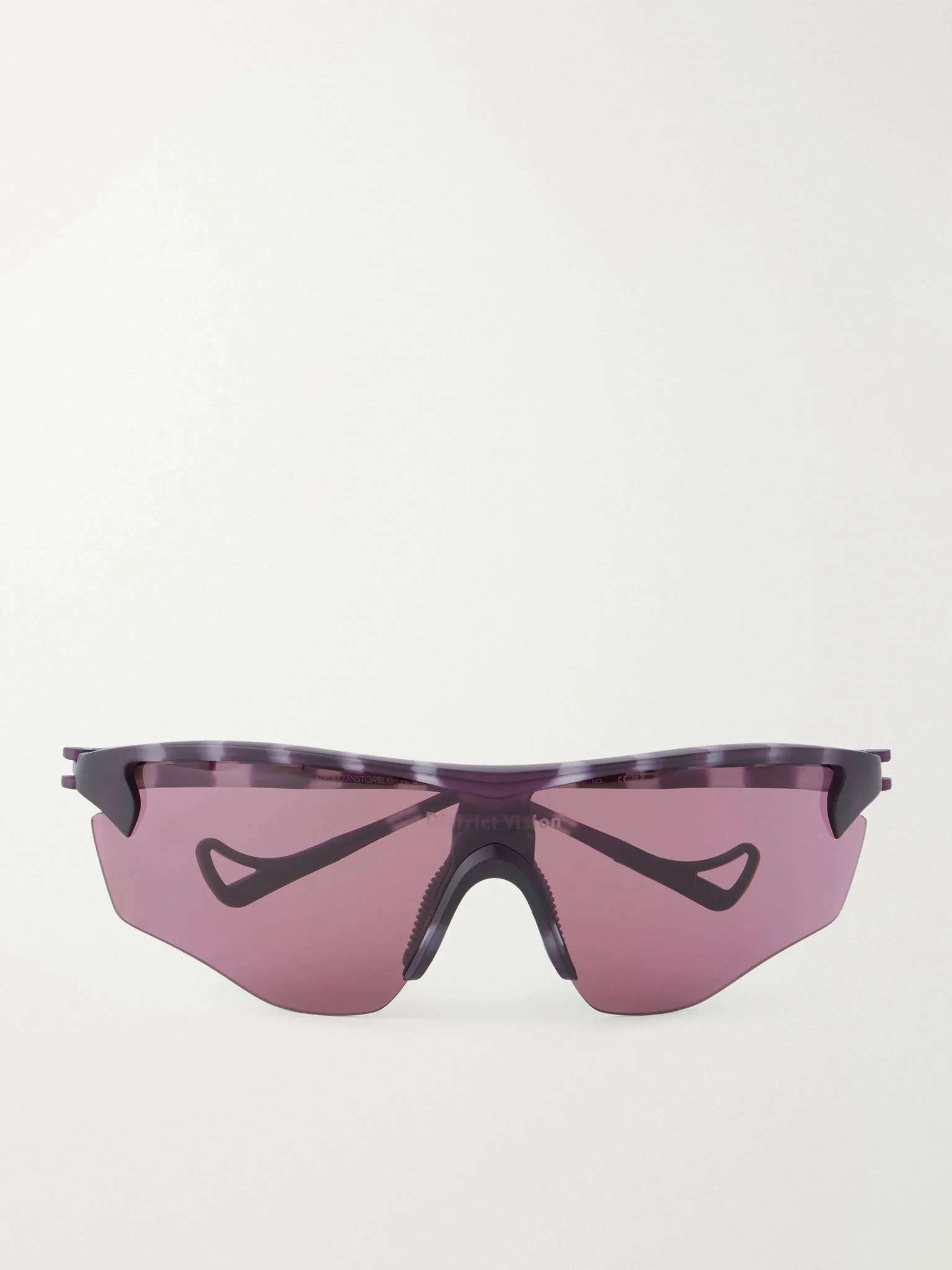 Junya Racer D-frame polycarbonate sunglasses Purple - 1