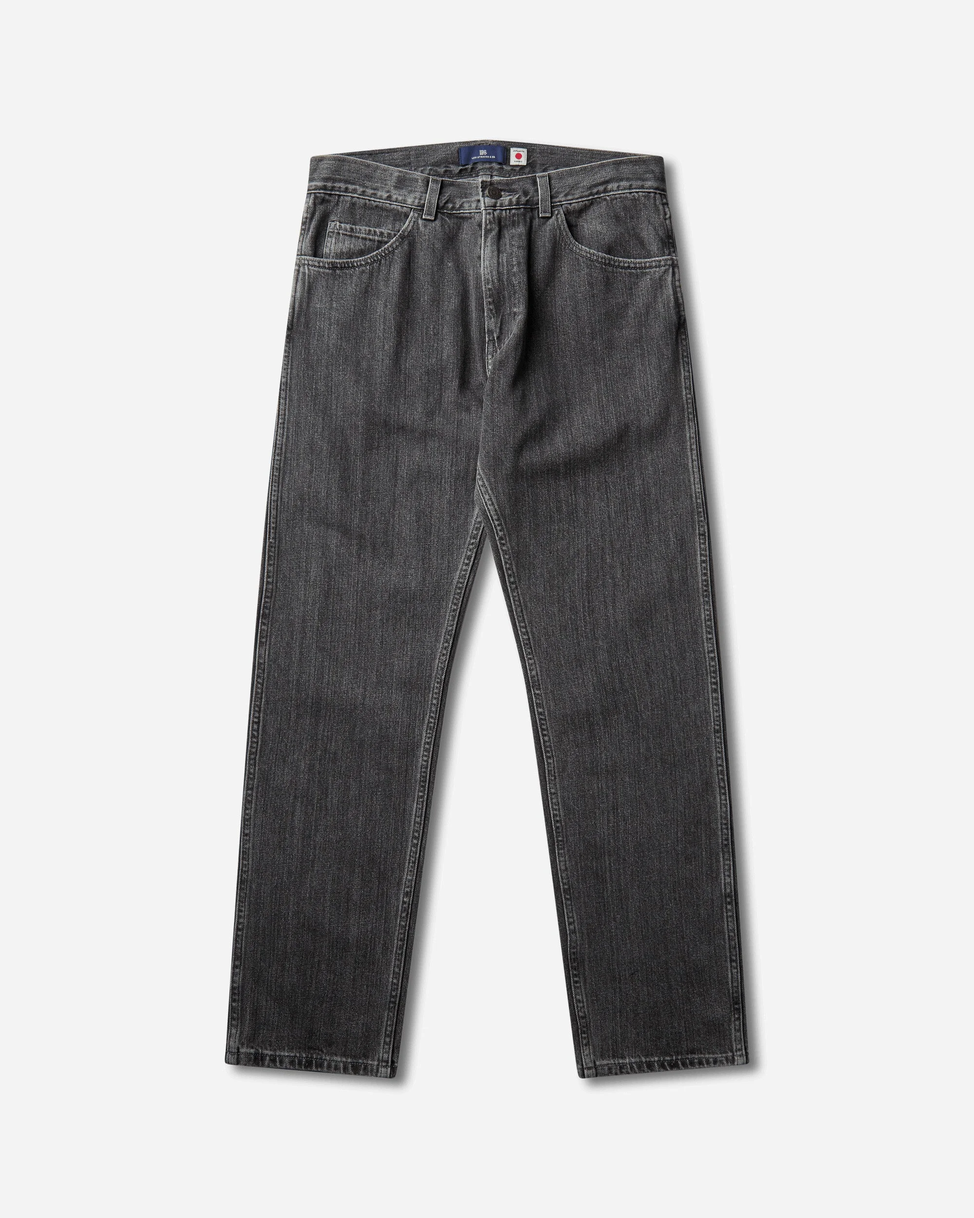 Men's Blue Tab Pencil Slim Jeans Dark Wash - 1