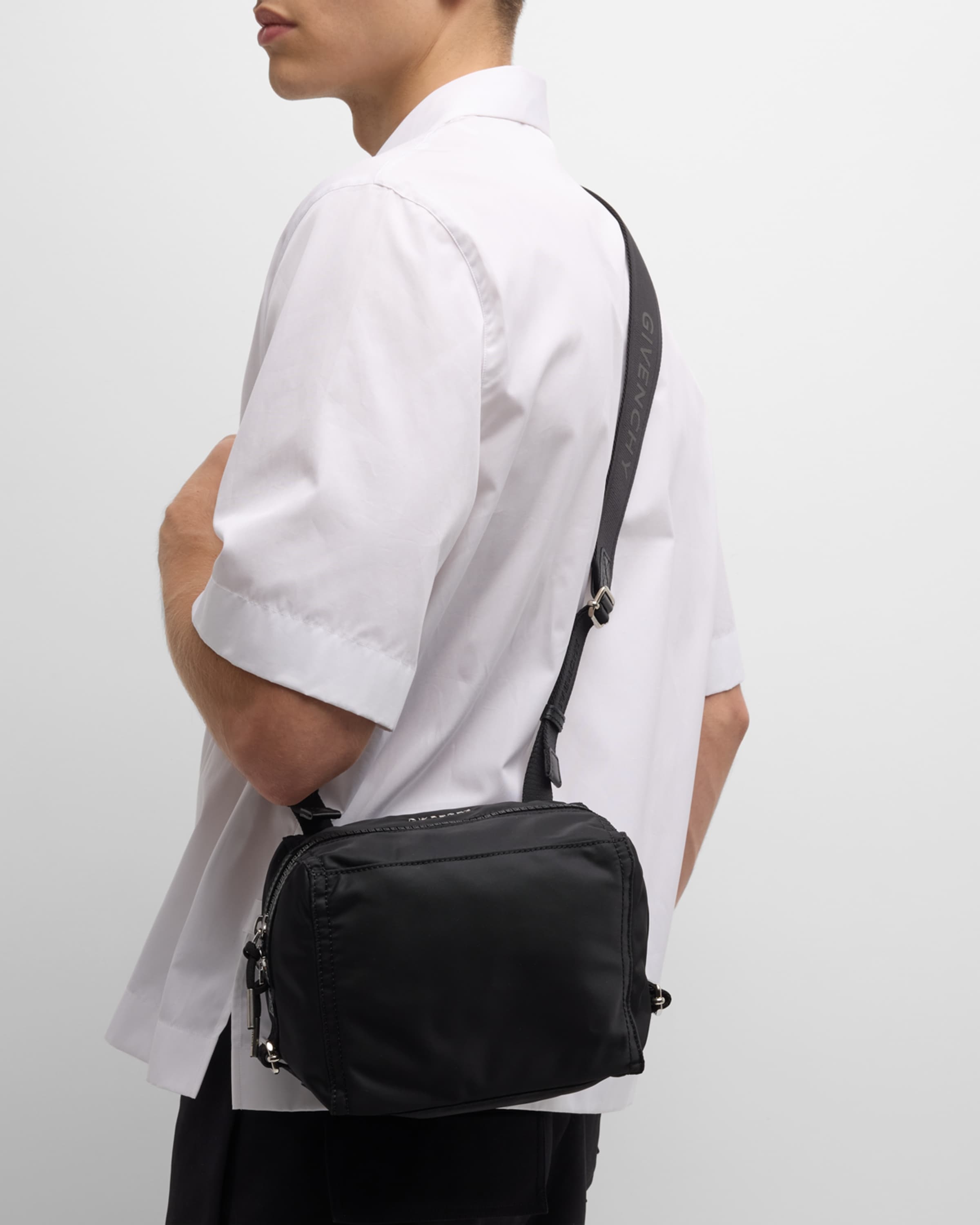 Givenchy Men's Pandora Small Nylon Crossbody Bag