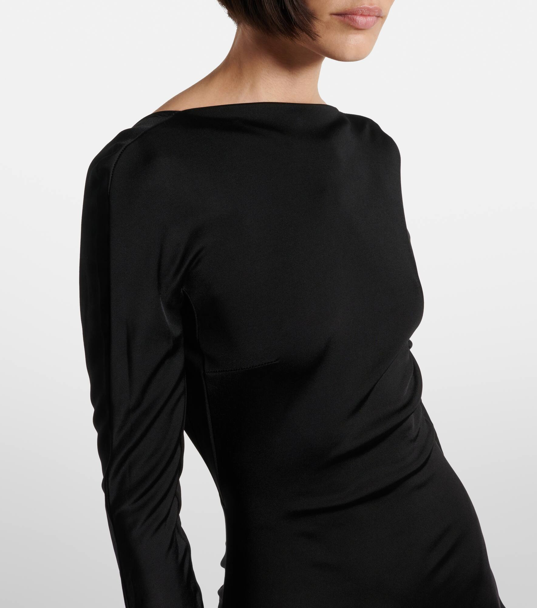 Gathered jersey gown - 4