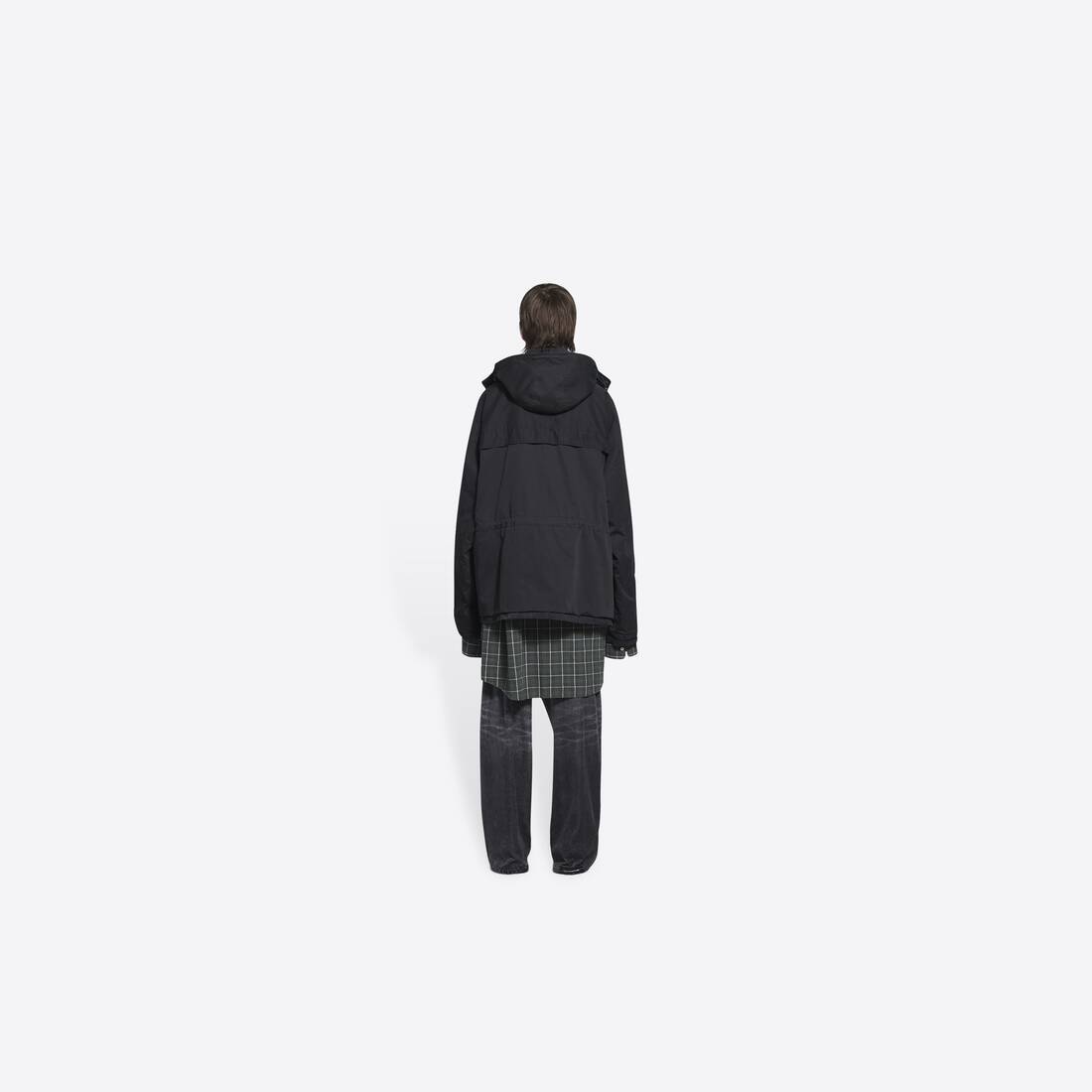 Men's Double B Light Parka in Black - 4