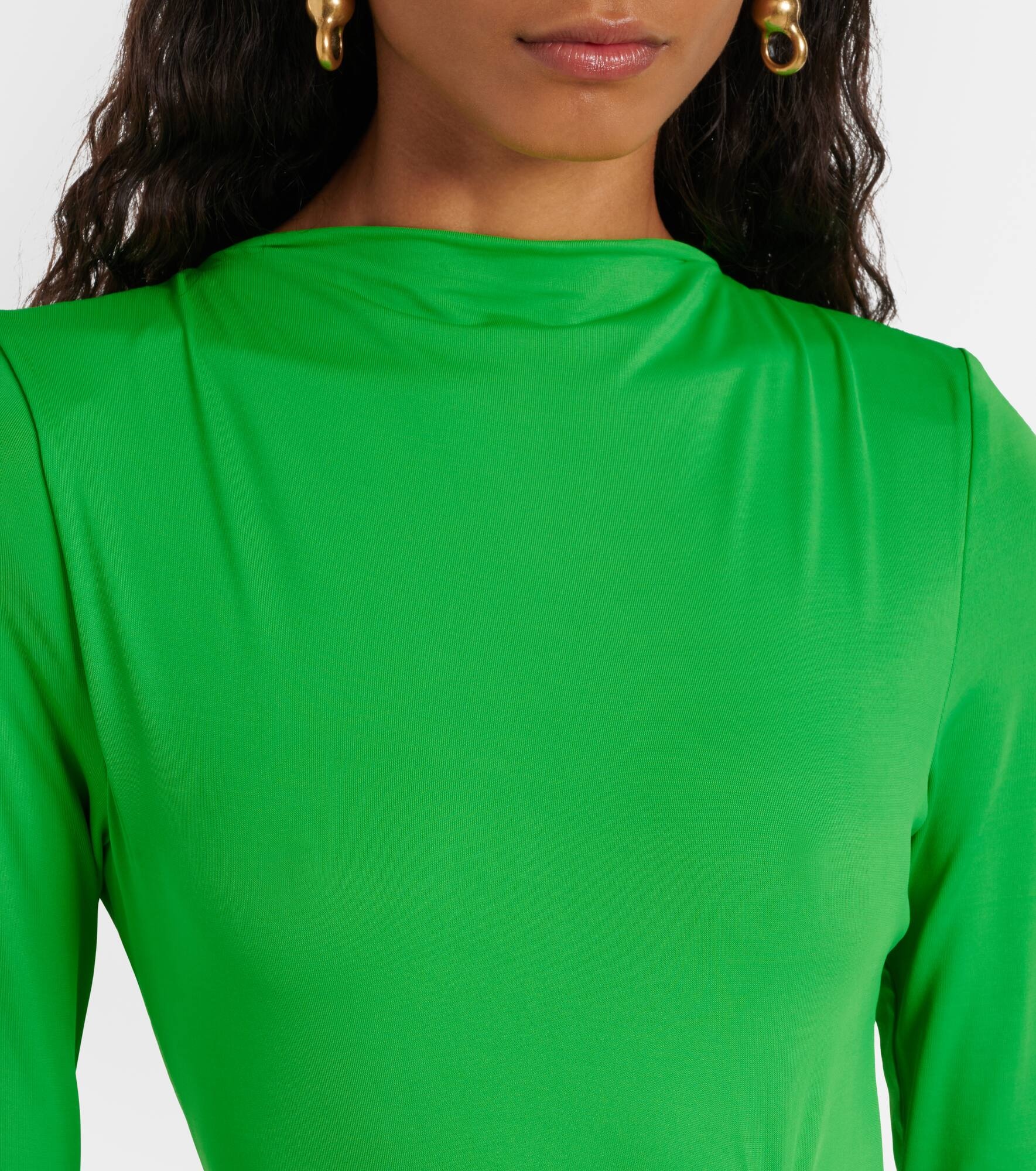 Else gathered asymmetric midi dress - 4