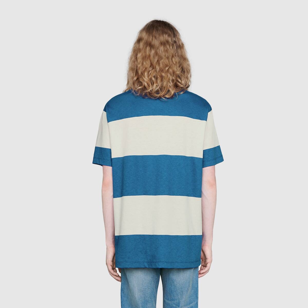 Gucci logo striped T-shirt - 4