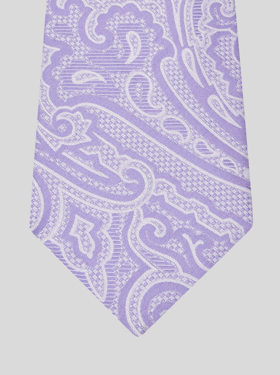 JACQUARD PAISLEY SILK TIE - 3
